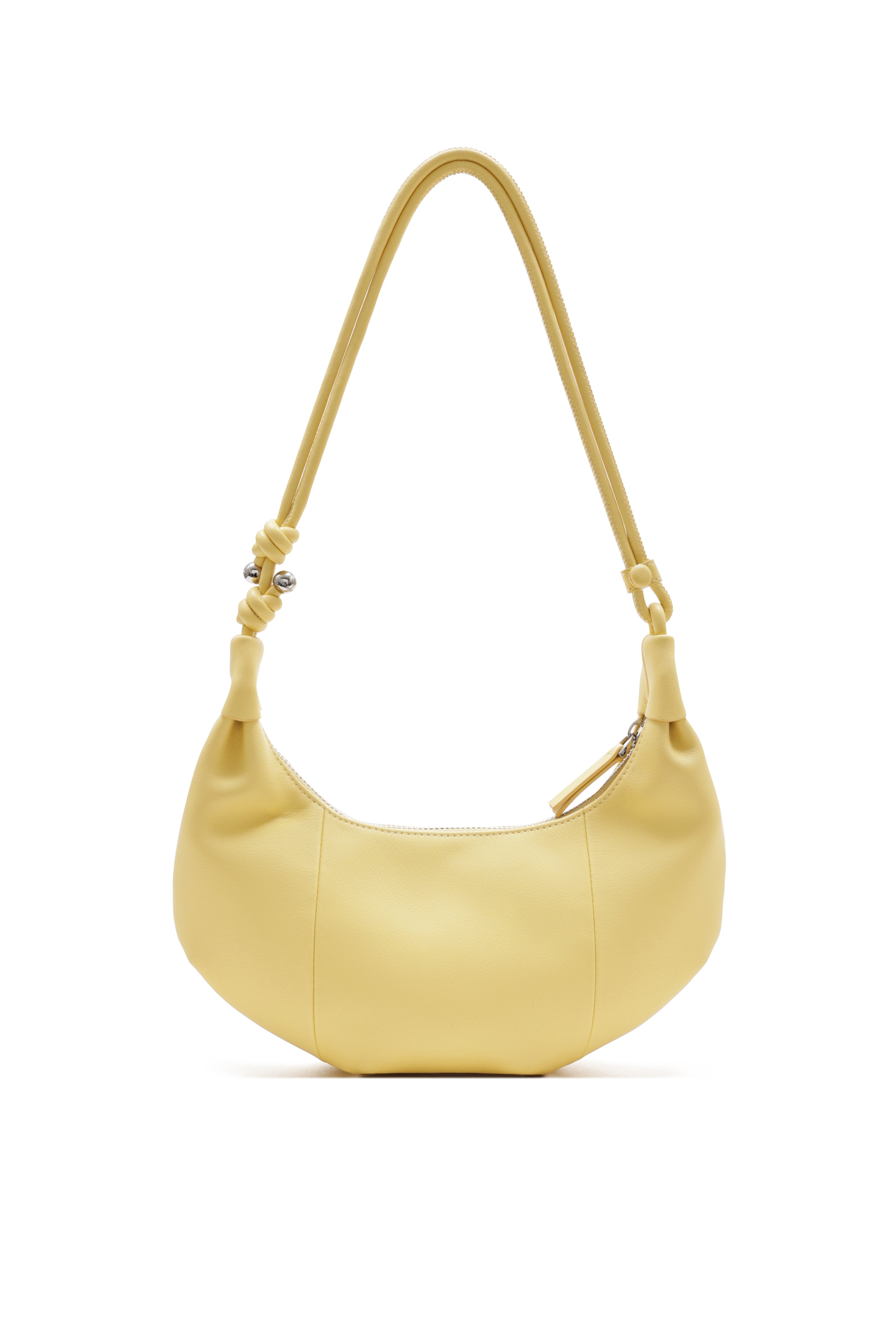 Lille Yellow Leather Underarm Bag