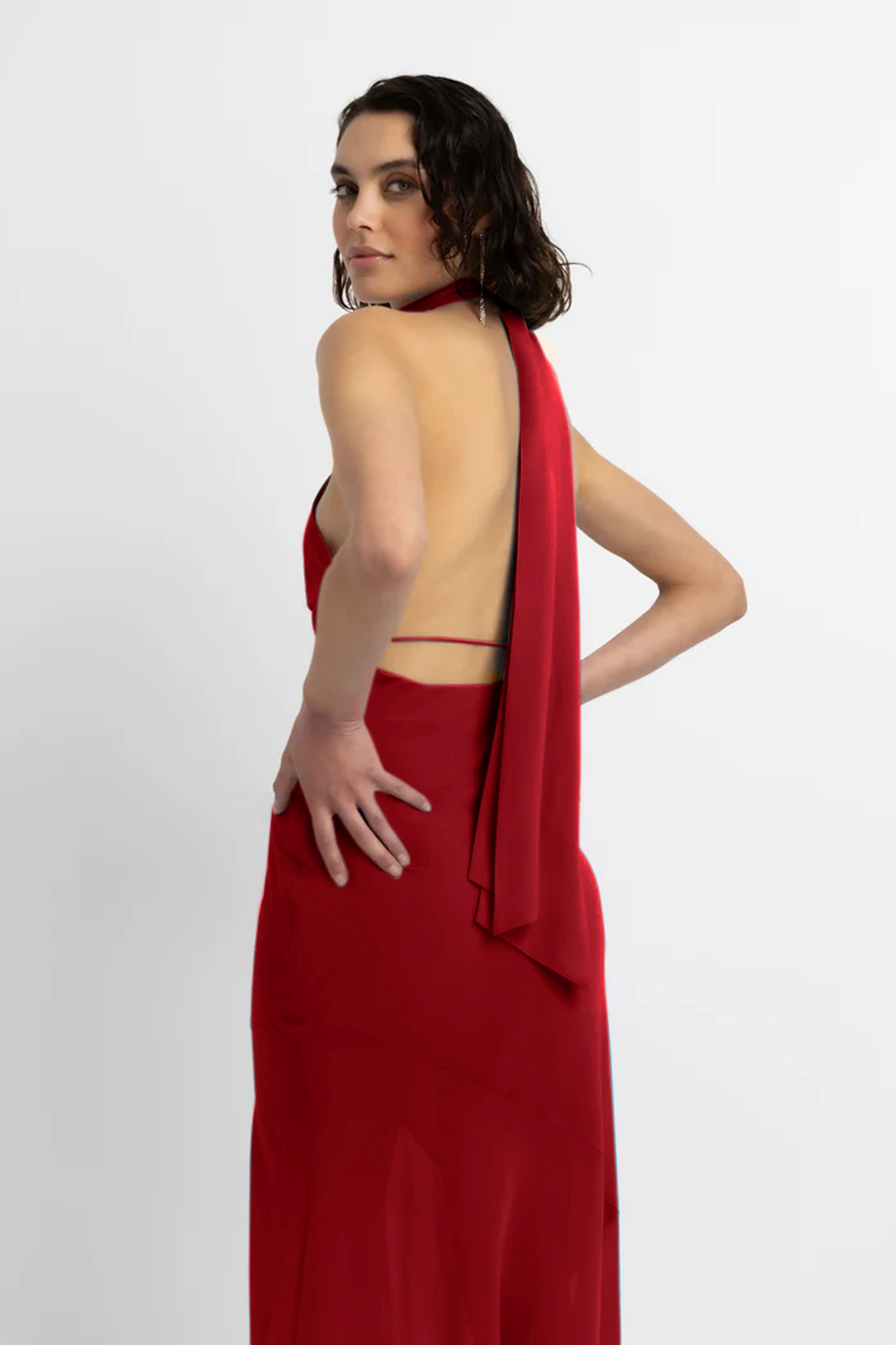 Baia Red Halterneck Maxi Dress