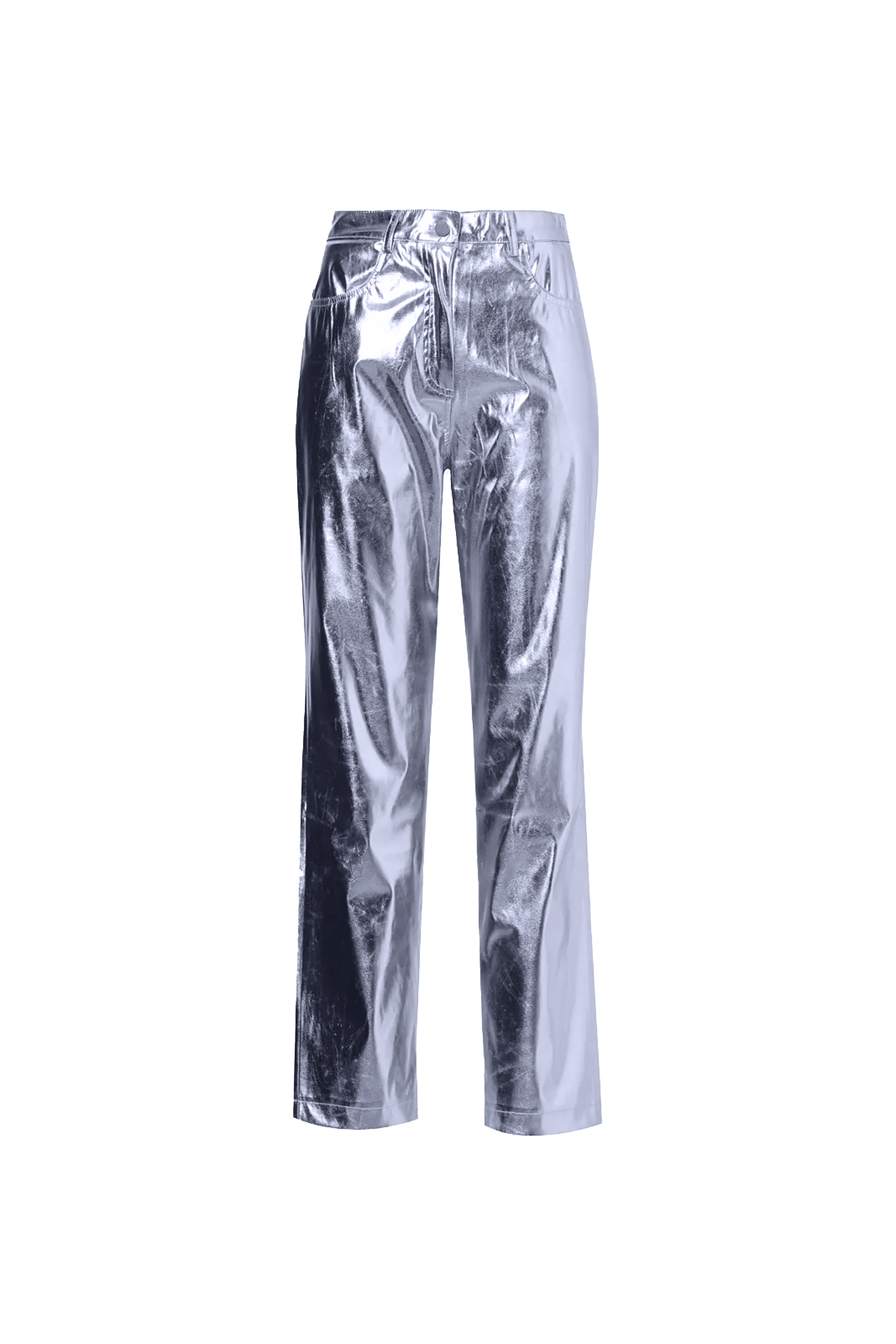 Lupe Arctic Blue Metallic Trousers