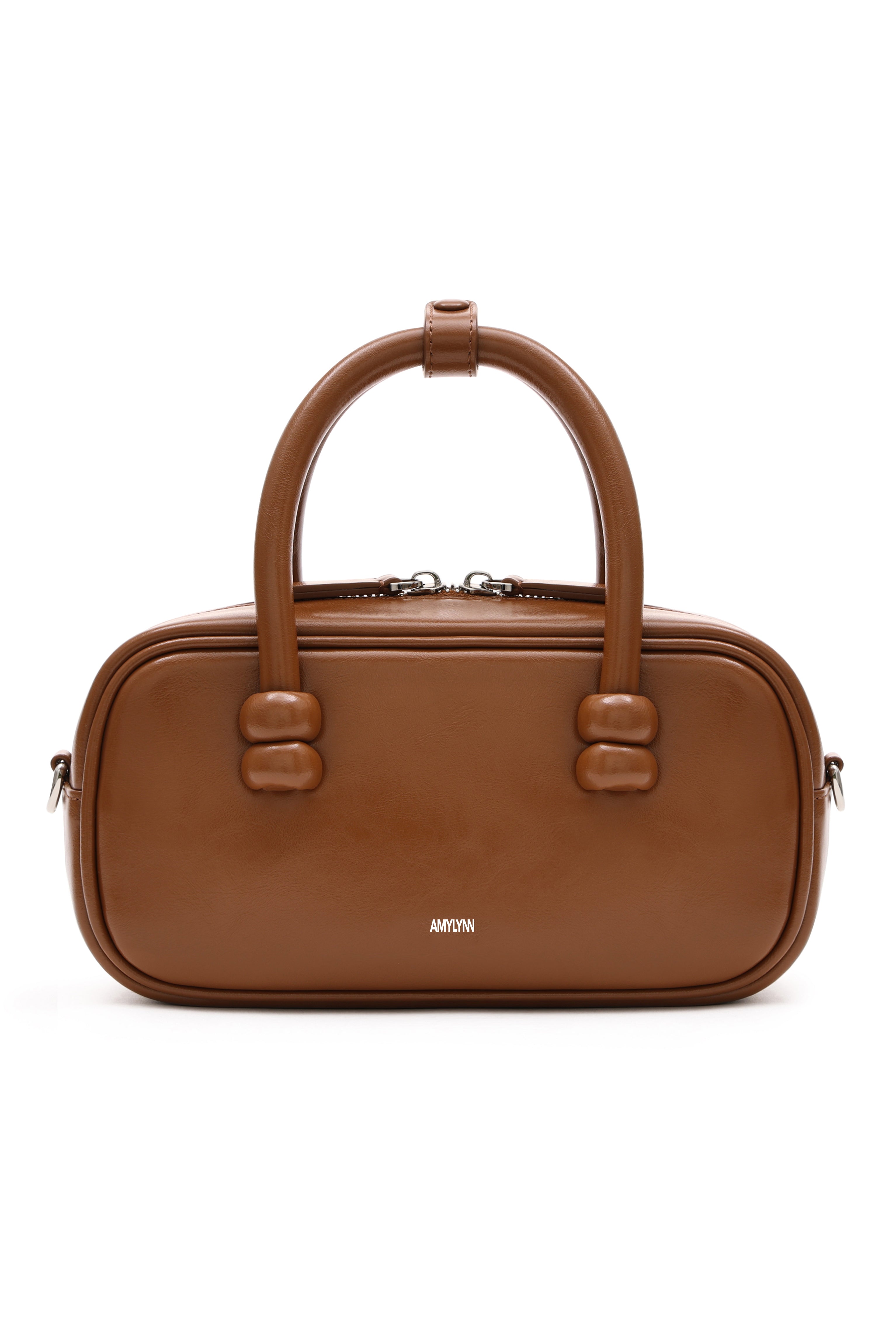 Boston Brown Leather Crossbody Rectangle Bag