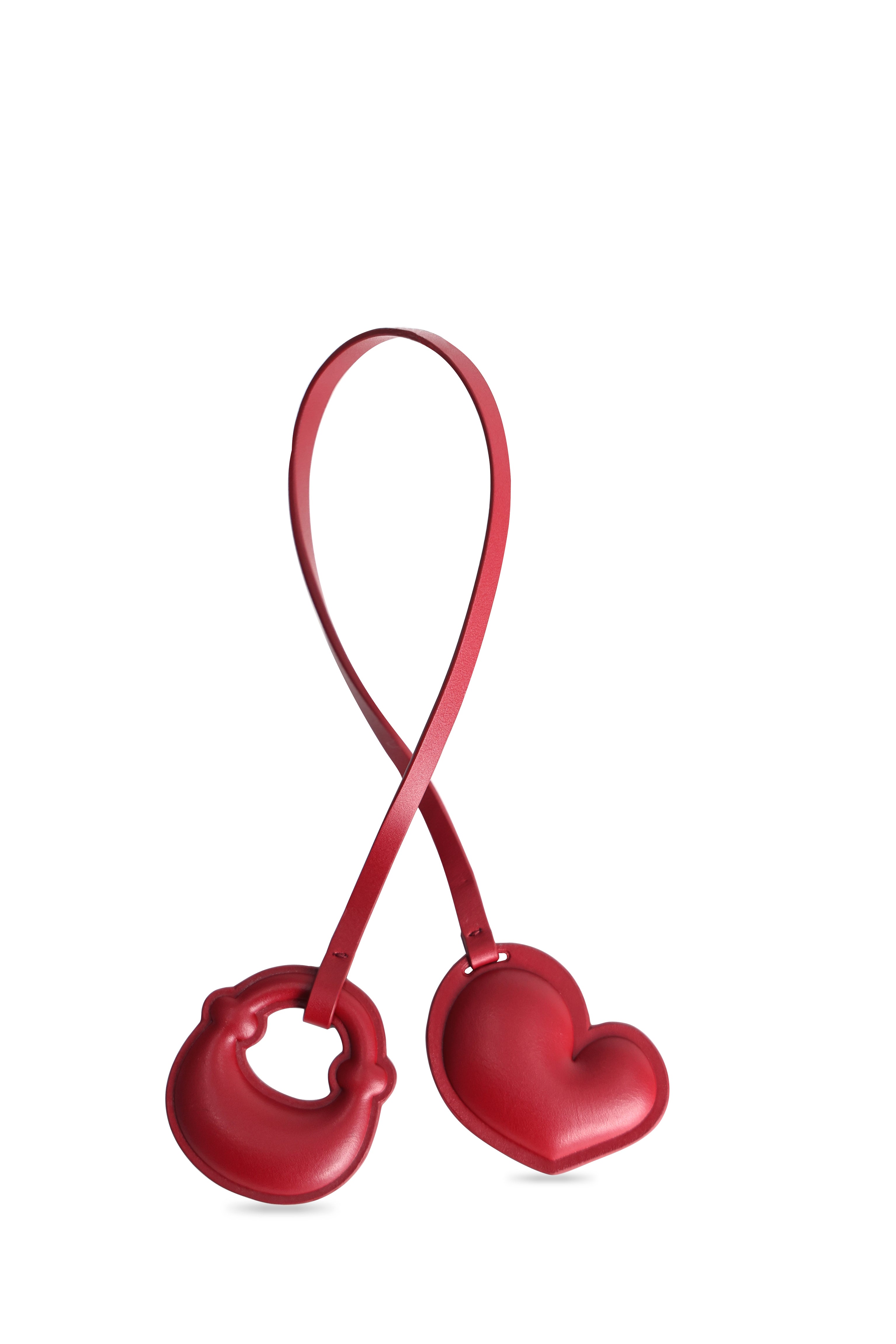 Red Heart Pendant Bag Decoration
