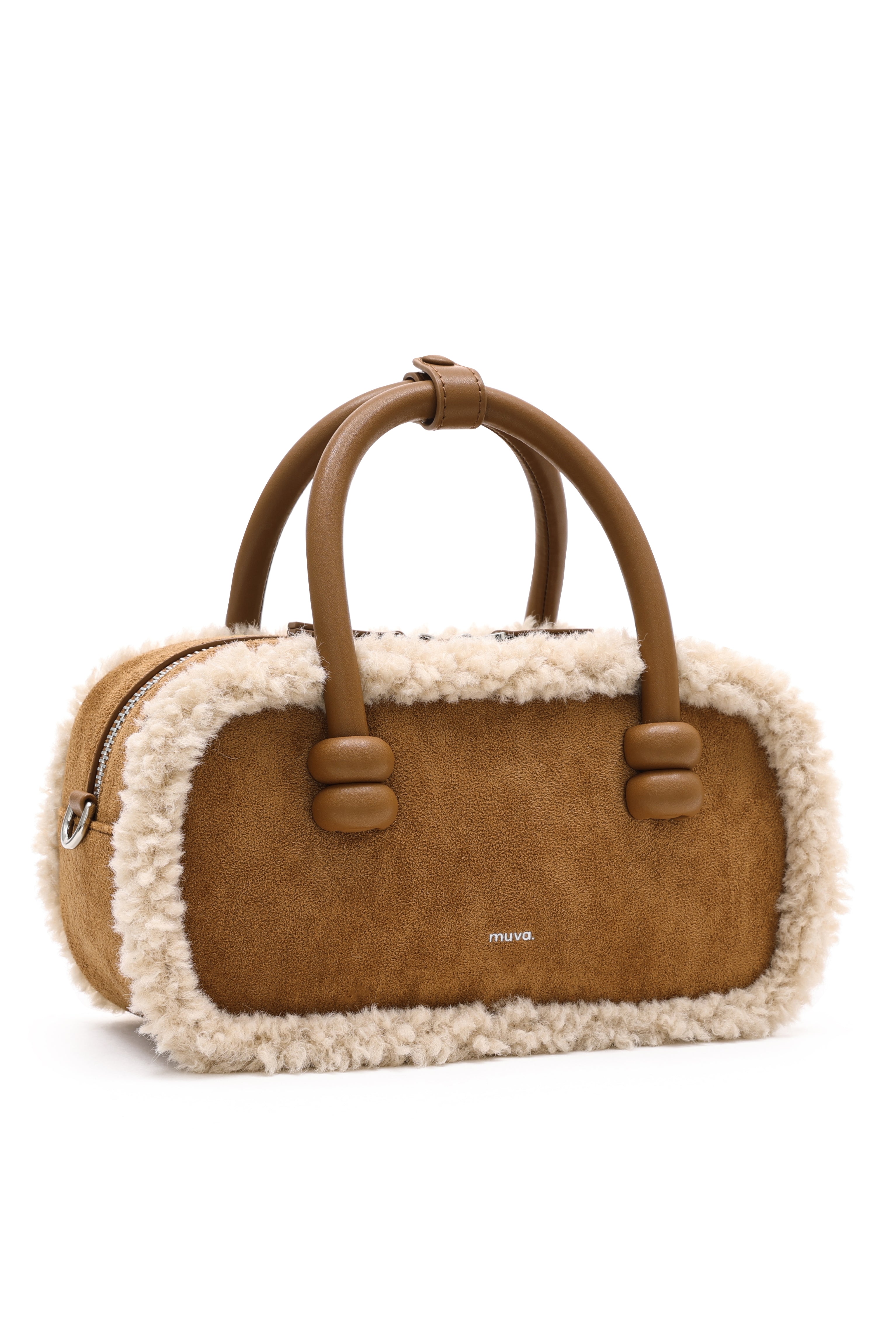 Oslo Latte Brown Wool Bag