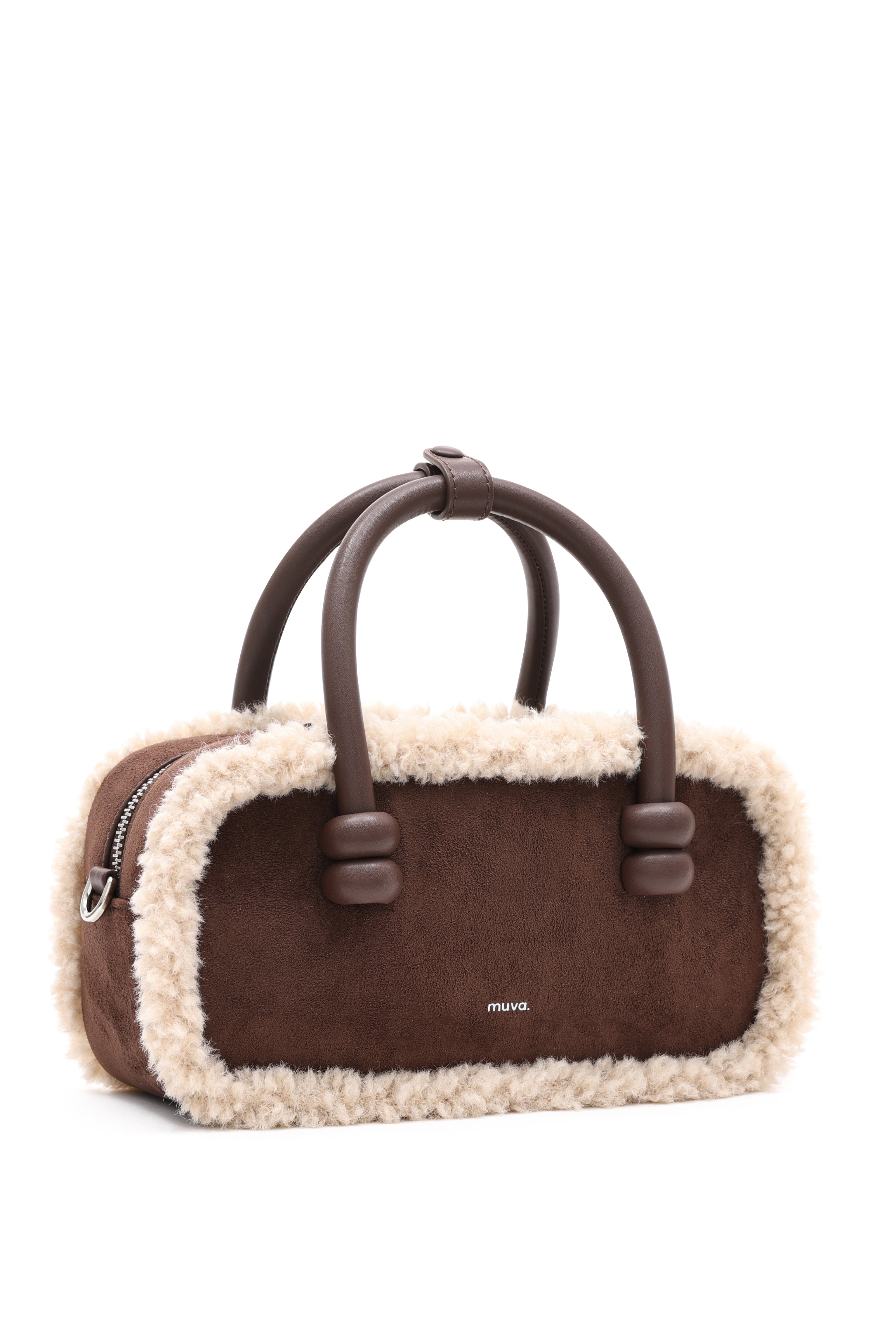 Oslo Coffee Brown Wool Bag