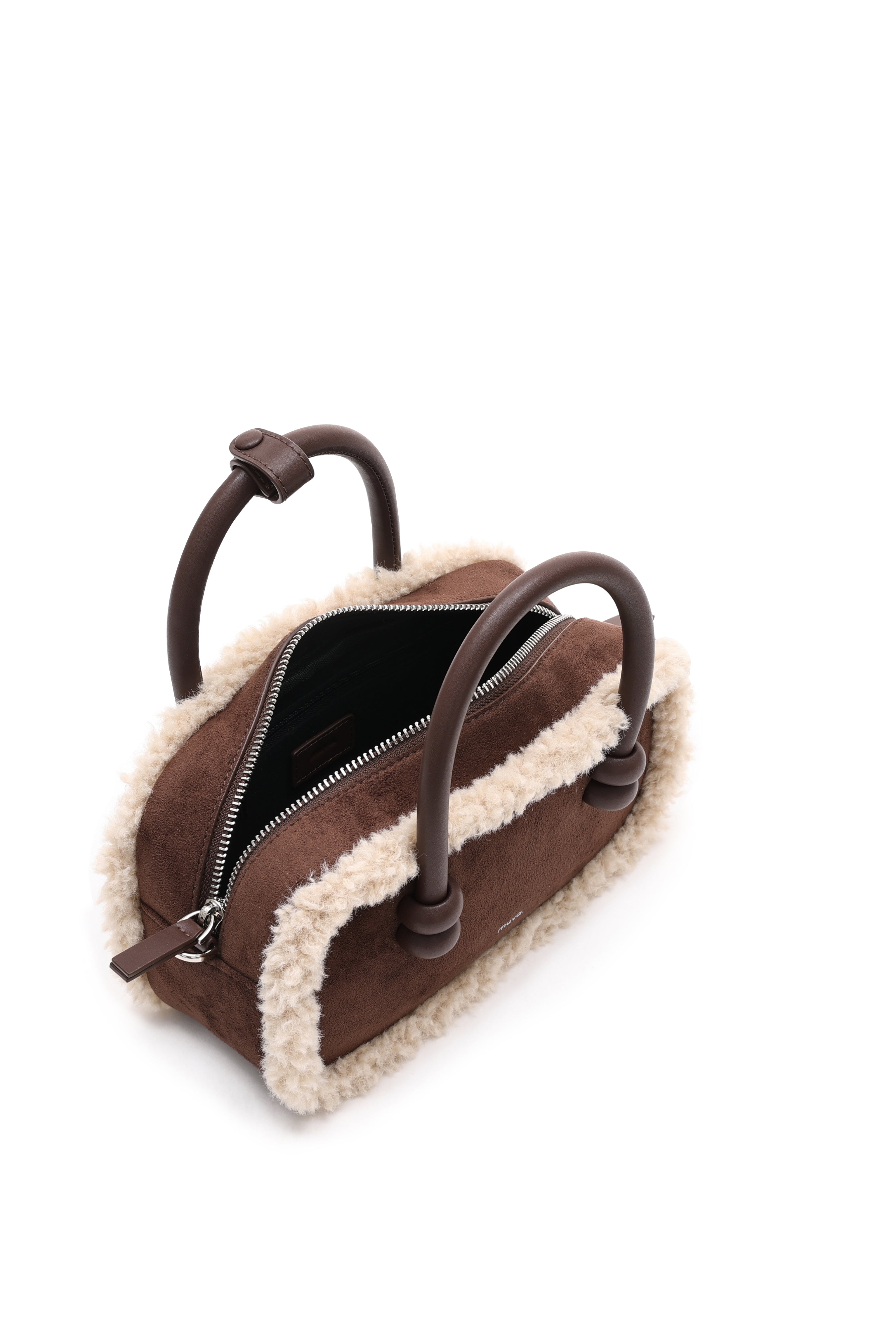 Oslo Coffee Brown Wool Bag