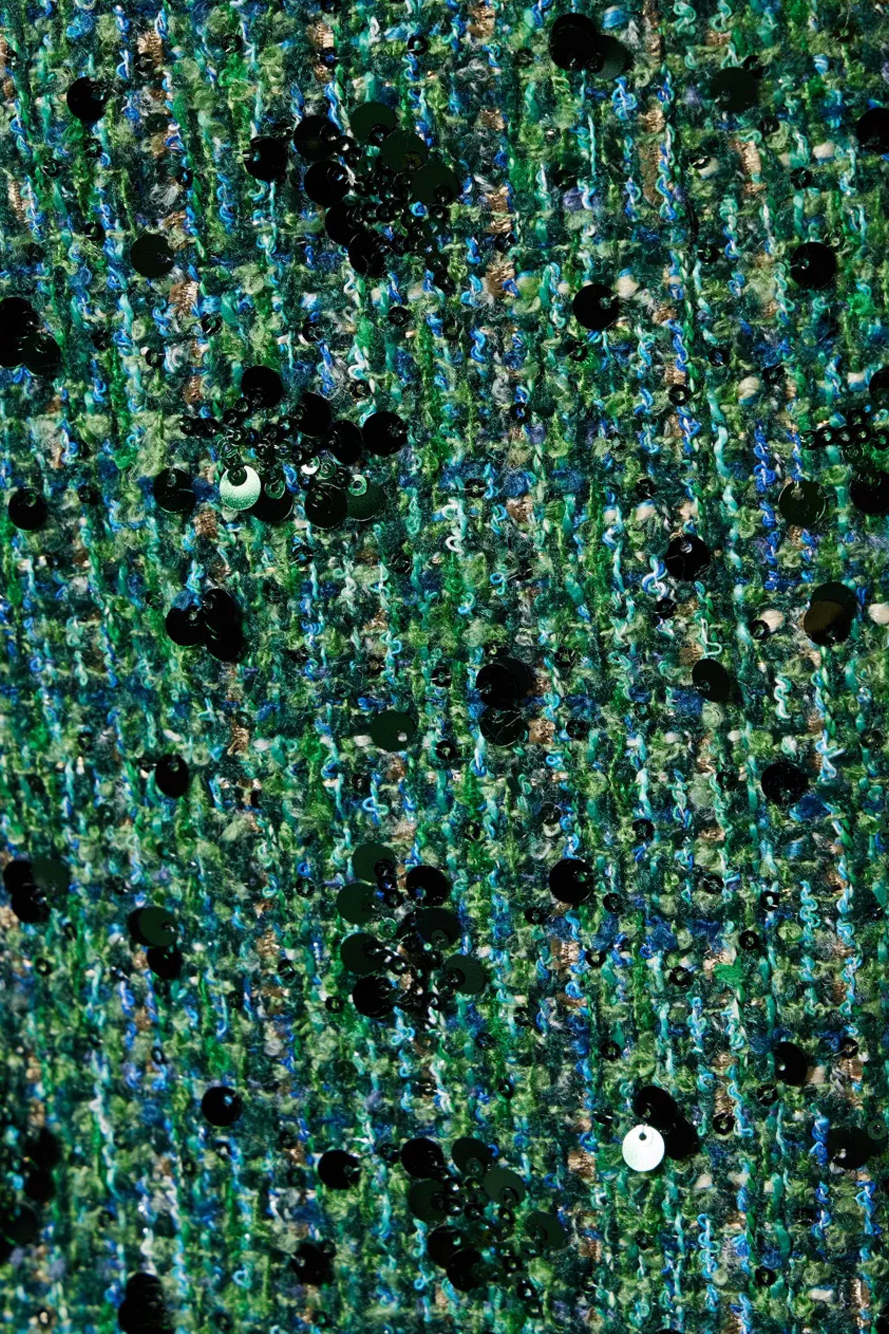 Lola Teal Sequin Boucle Bralet