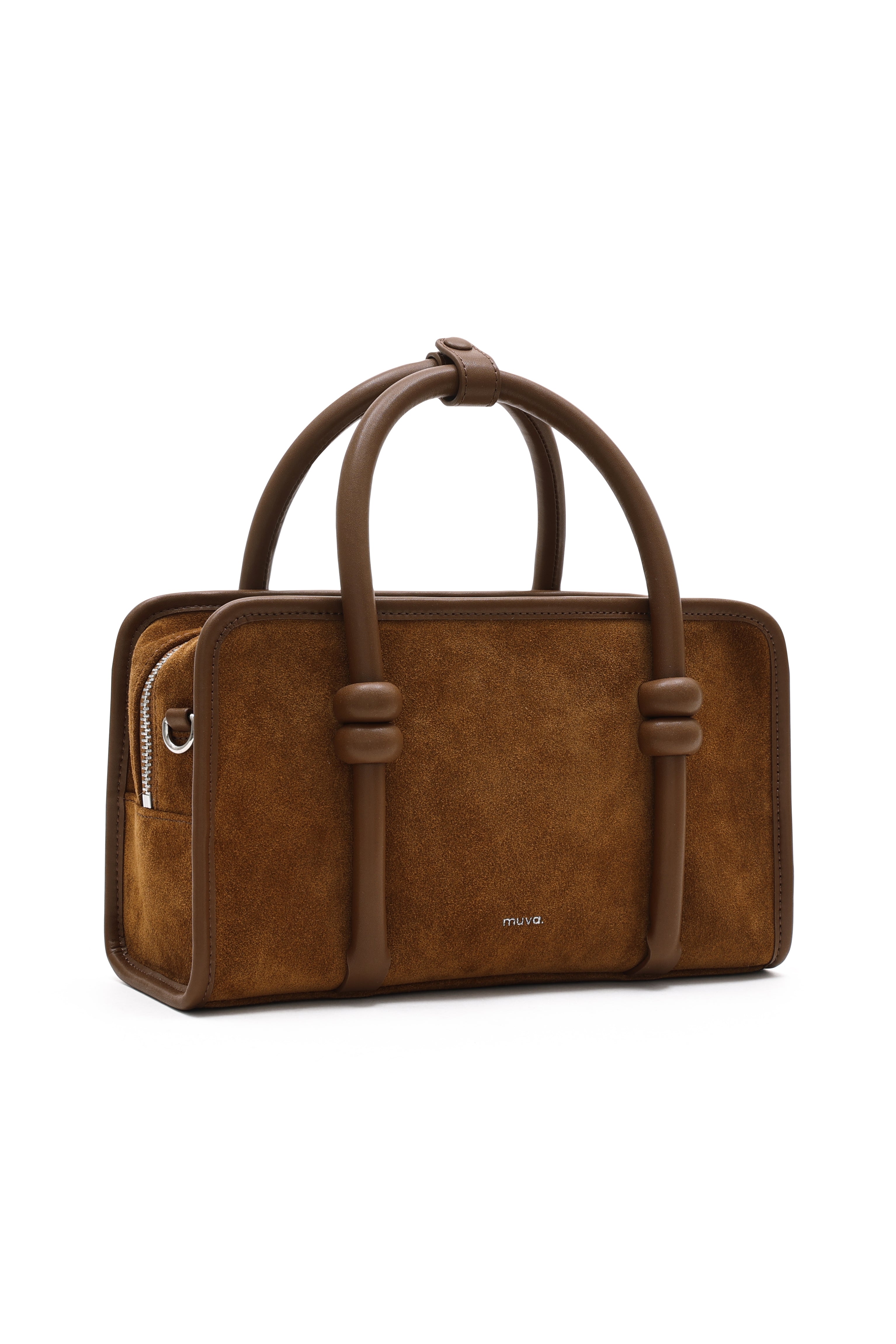 Aspen Latte Brown Suede Bag