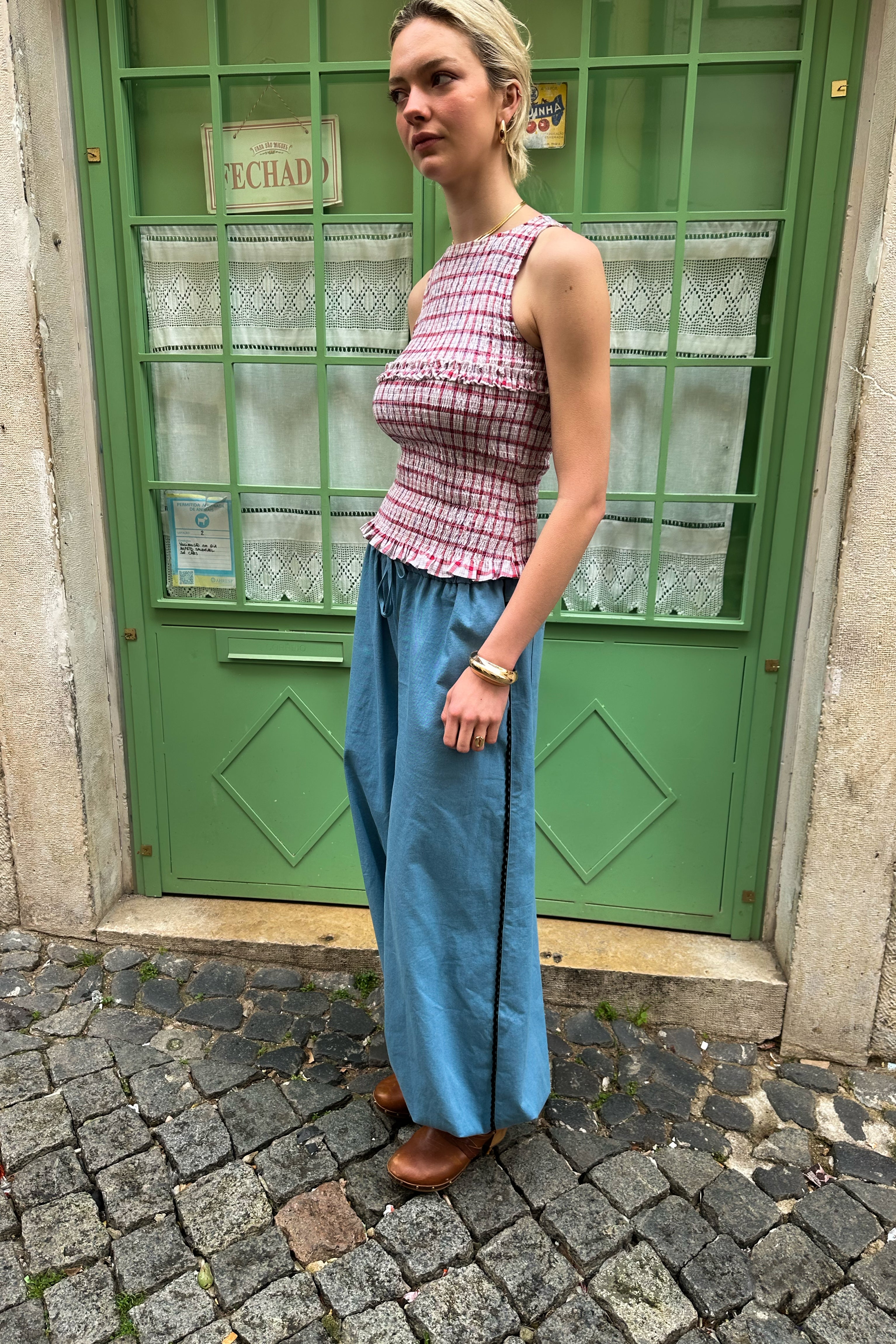 Miami Balloon Trousers - Denim Blue