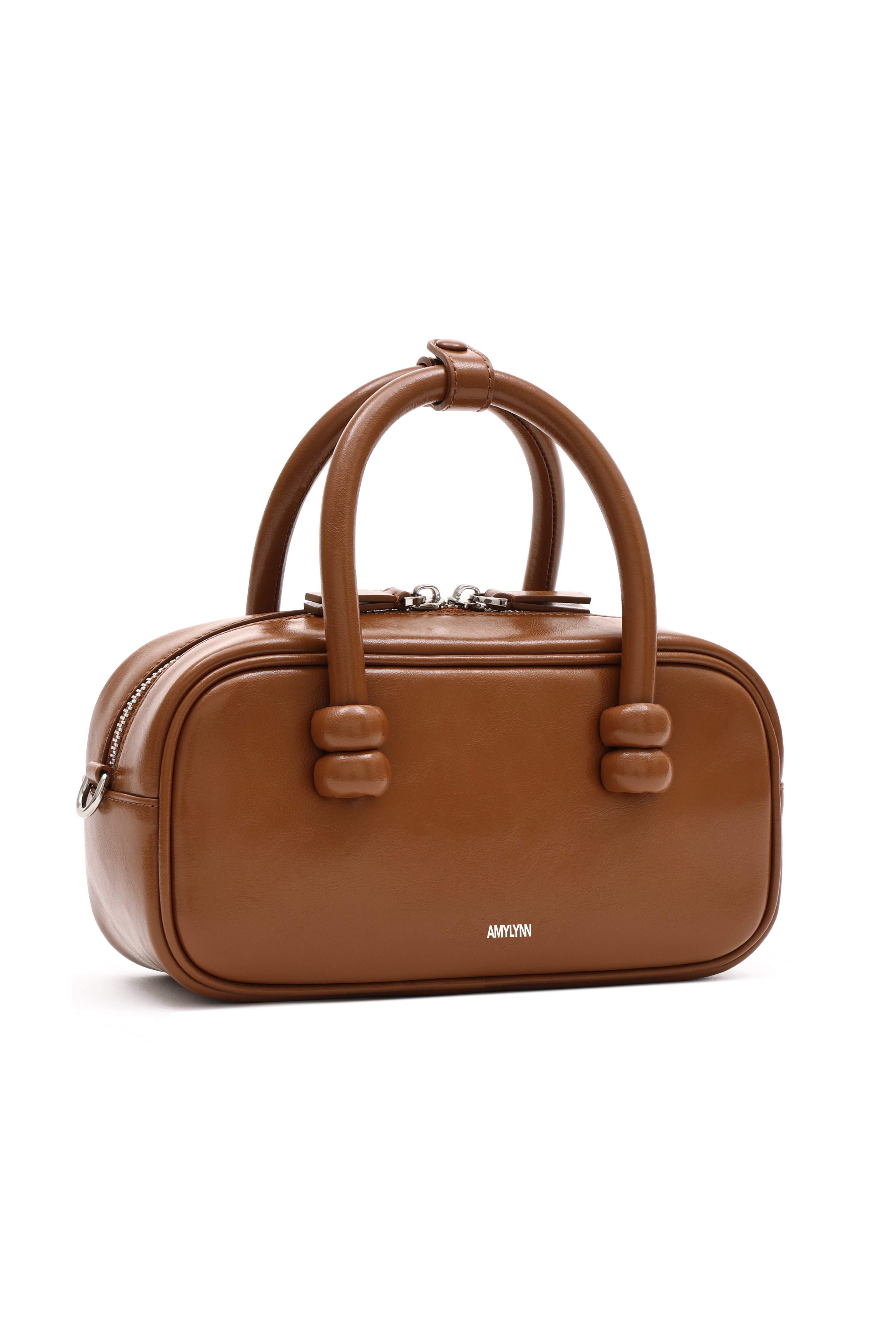 Boston Brown Leather Crossbody Rectangle Bag