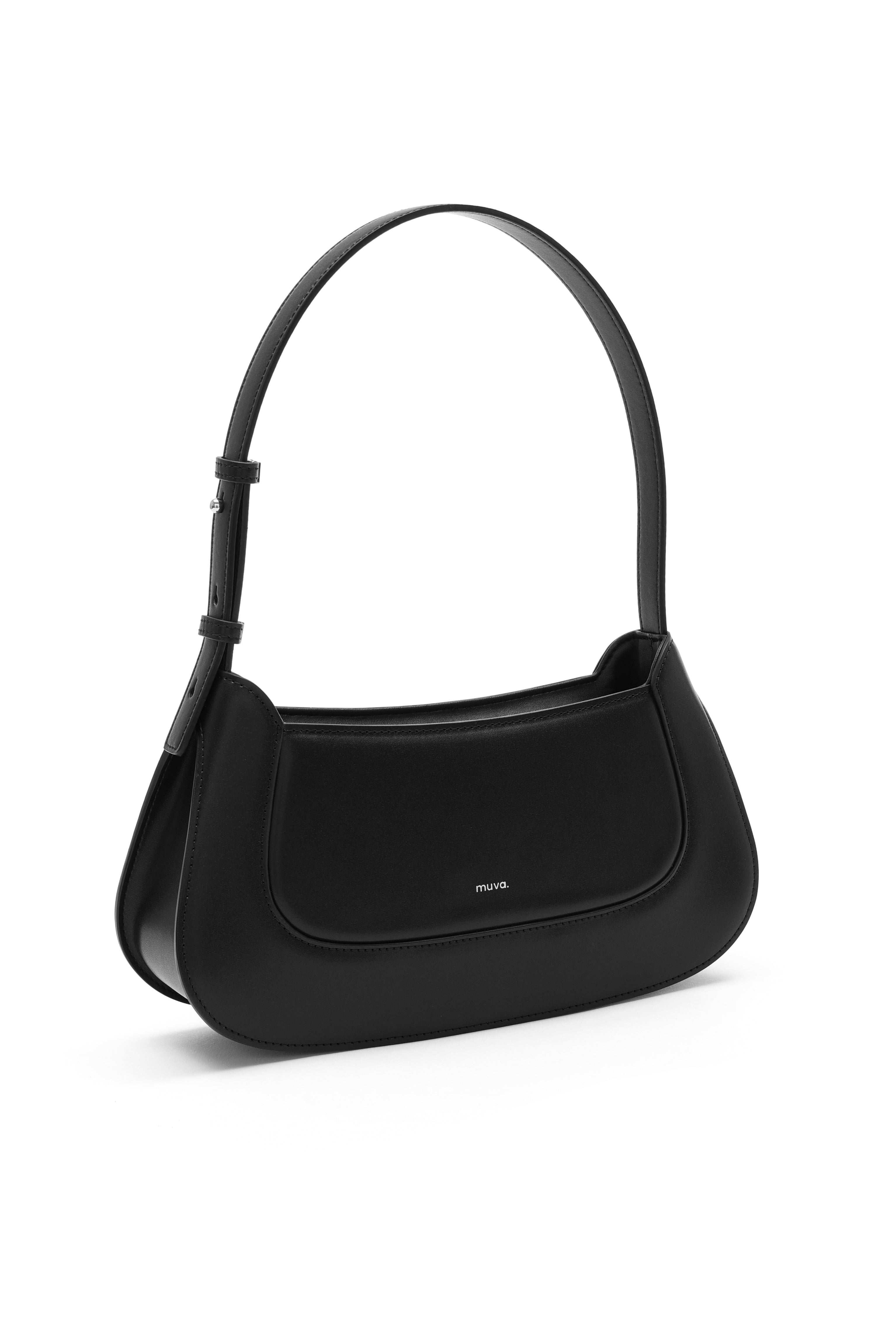 Dakota Black Shoulder Baguette Bag