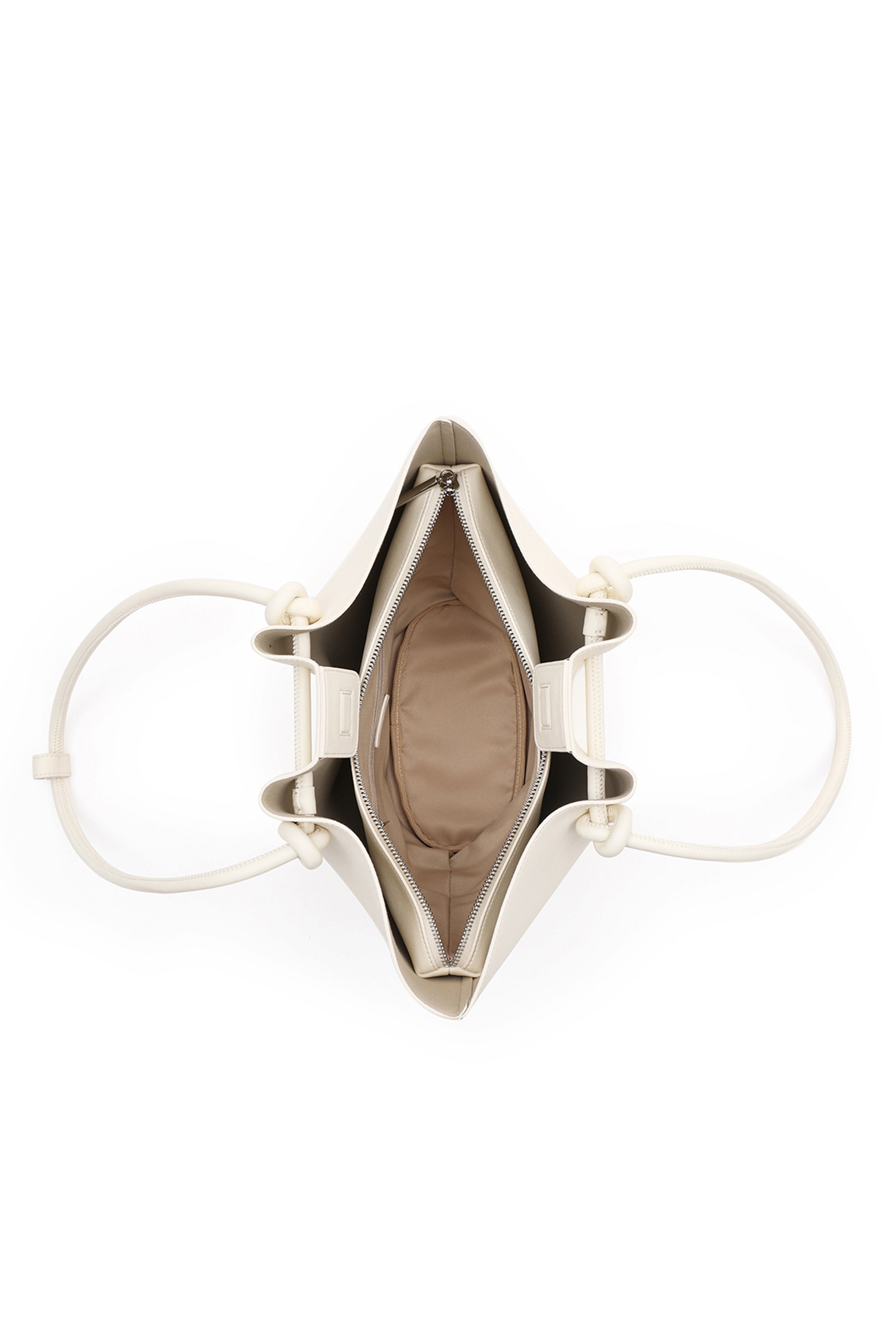 Chelsea Cream Leather Tote Bag