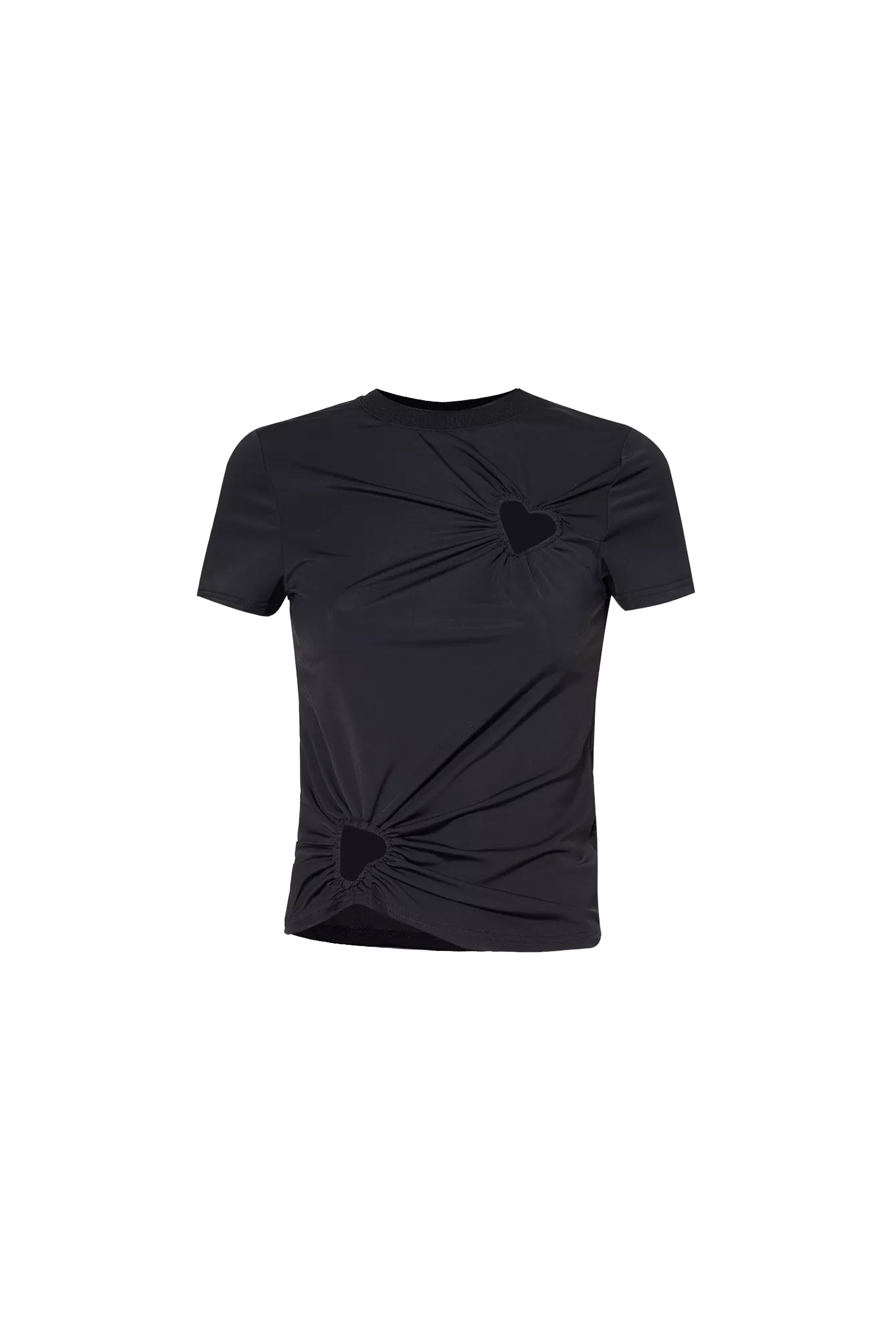 Bowie Black Heart Cut Out Top