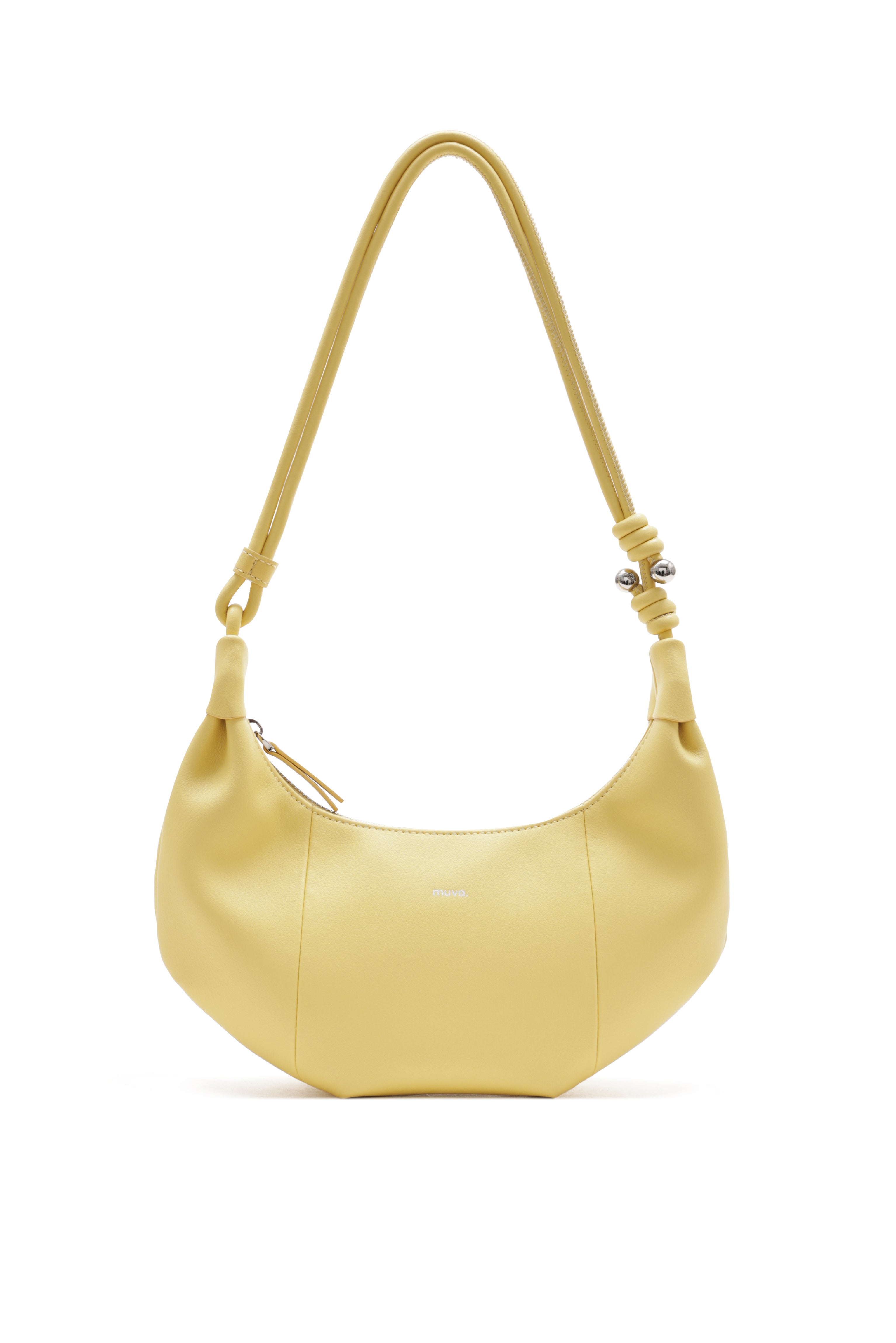 Lille Yellow Leather Underarm Bag