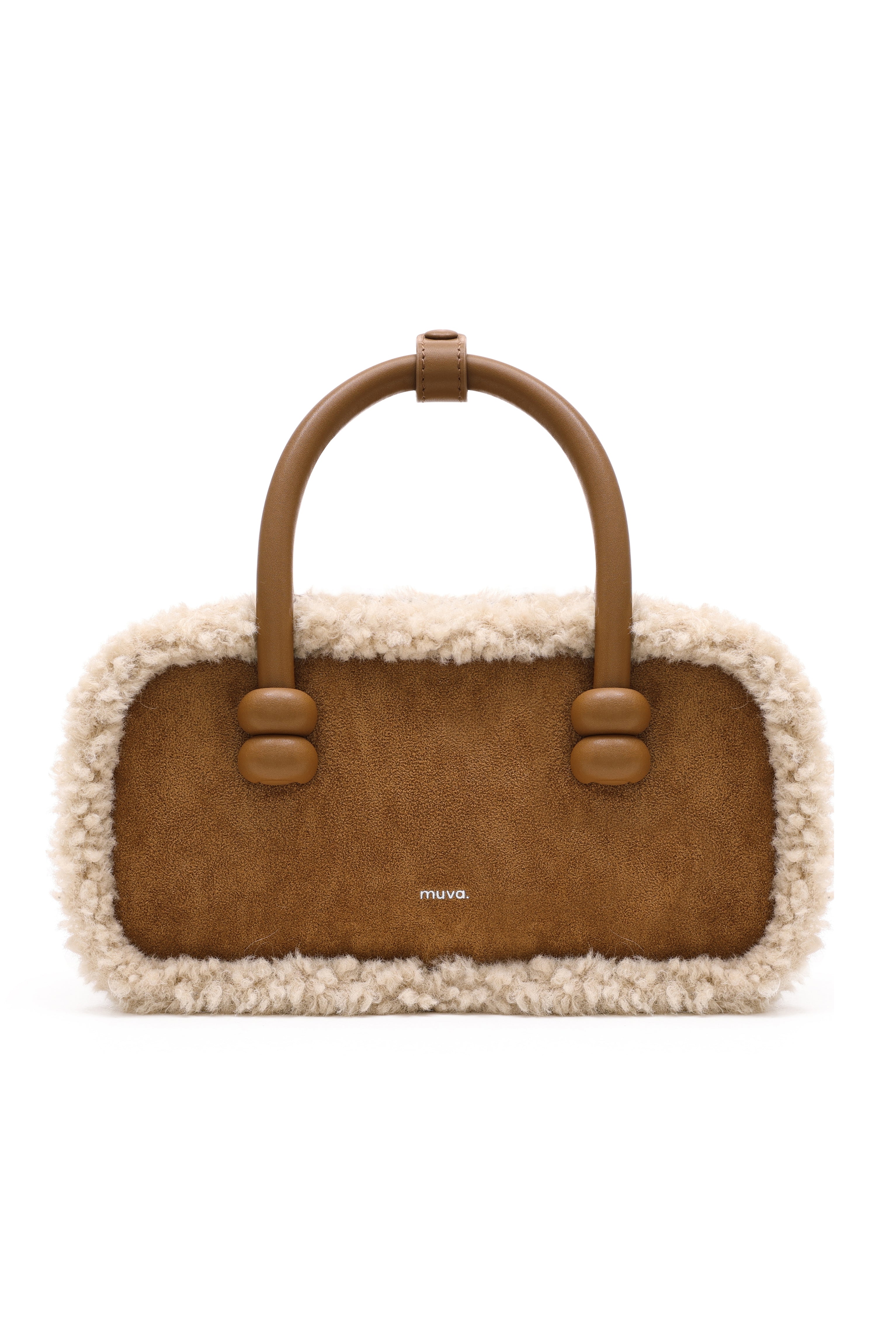 Oslo Latte Brown Wool Bag