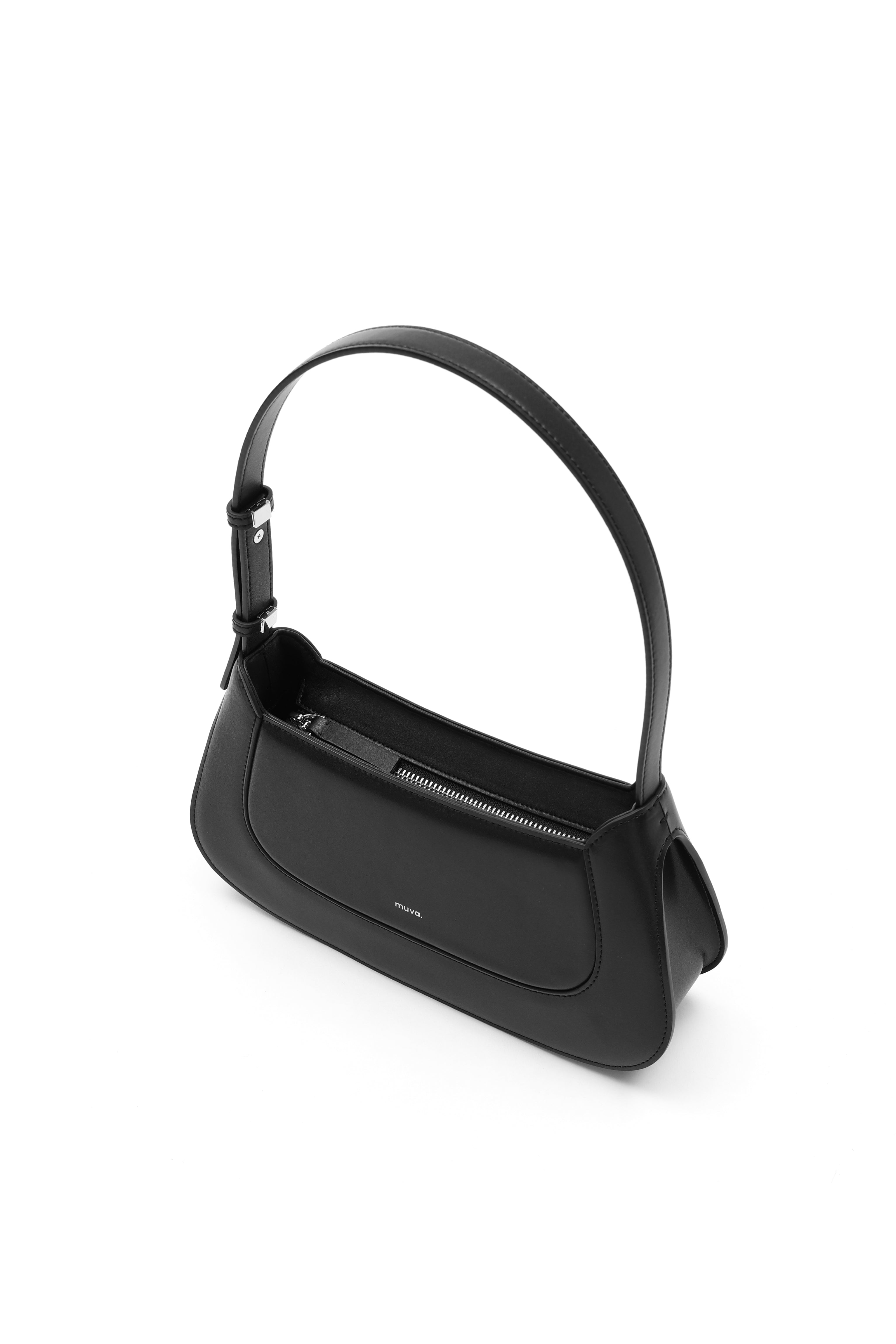 Dakota Black Shoulder Baguette Bag