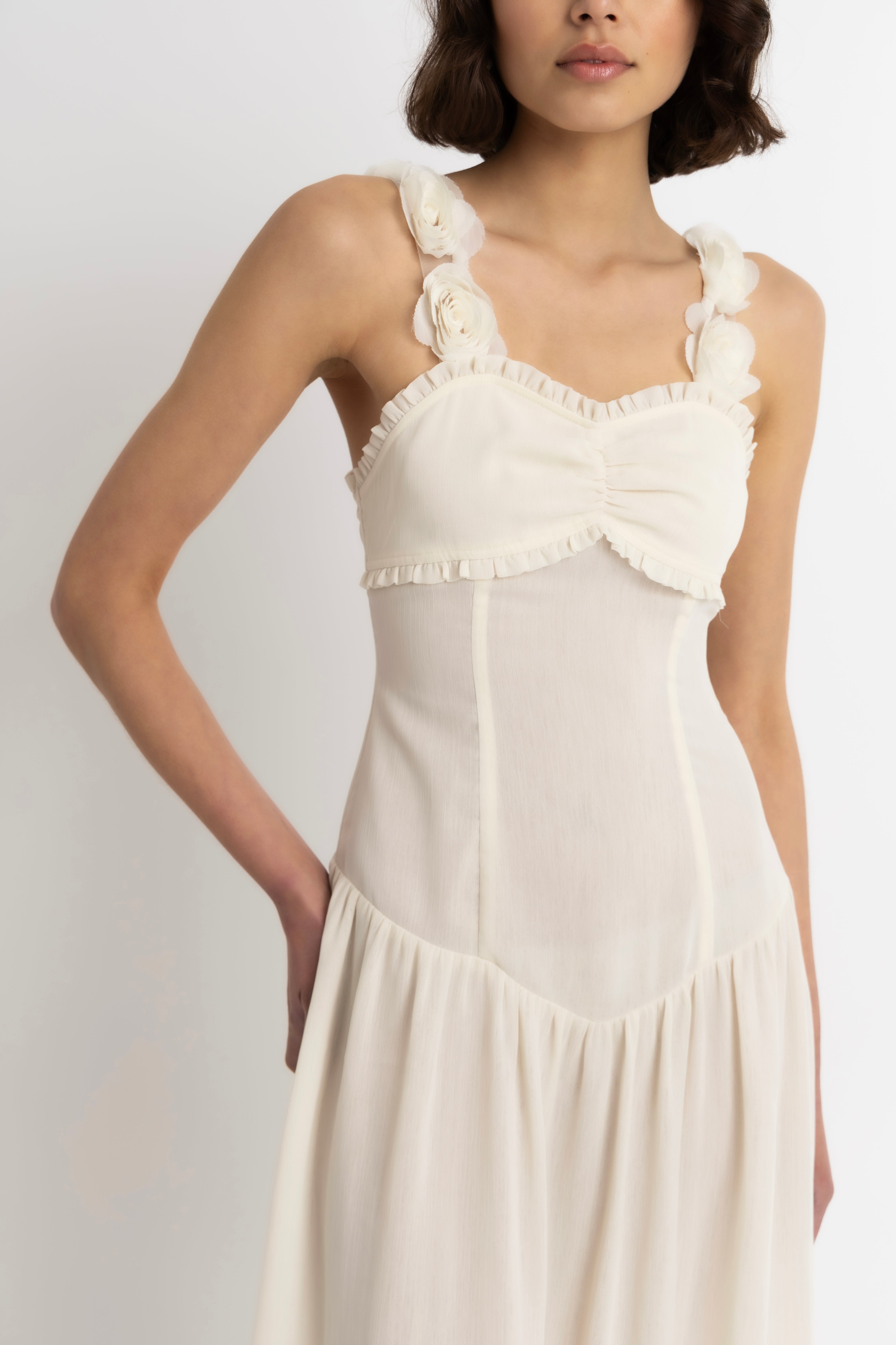 Loren Semi Sheer Maxi Dress