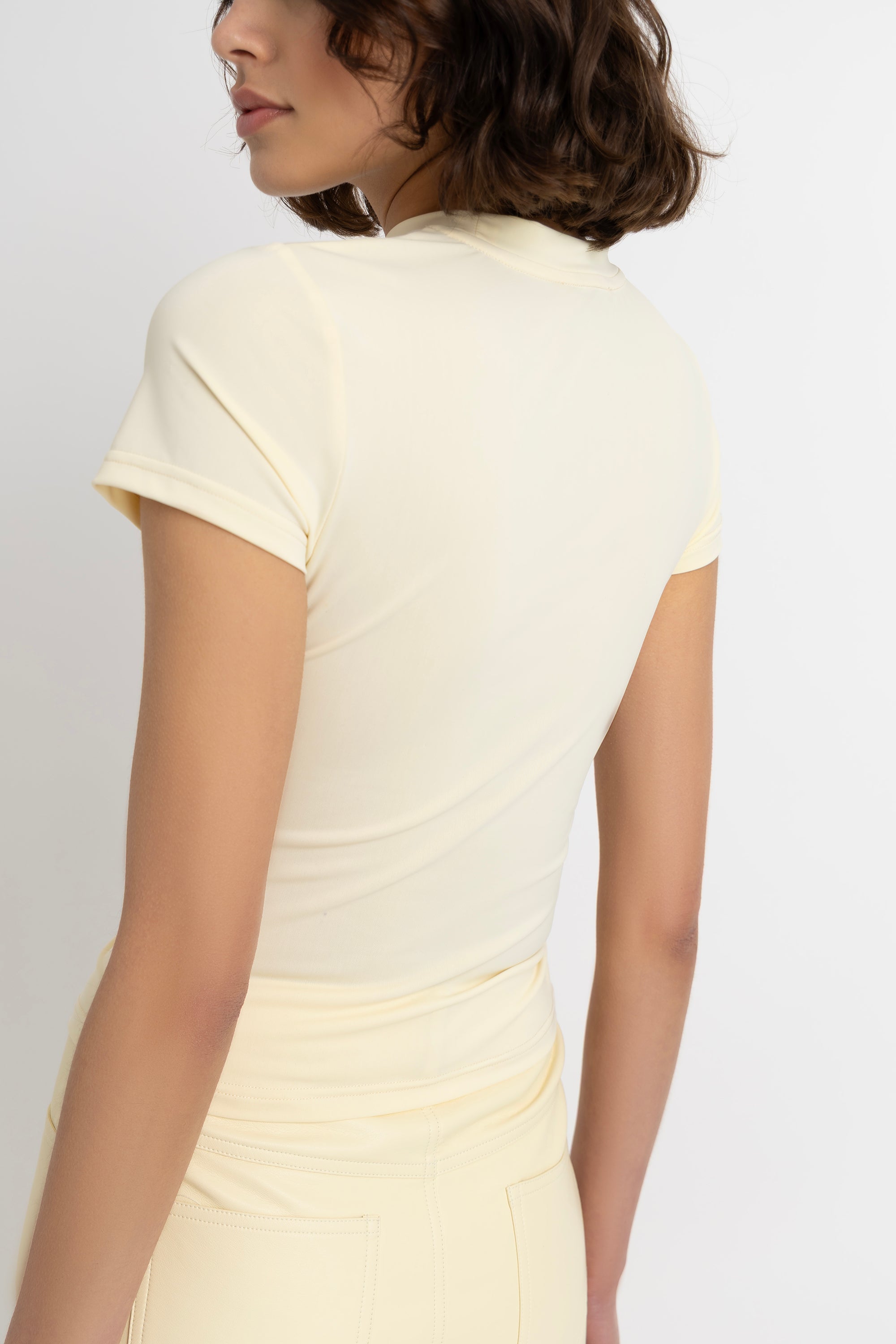 Bowie Butter Yellow Heart Cut Out Top