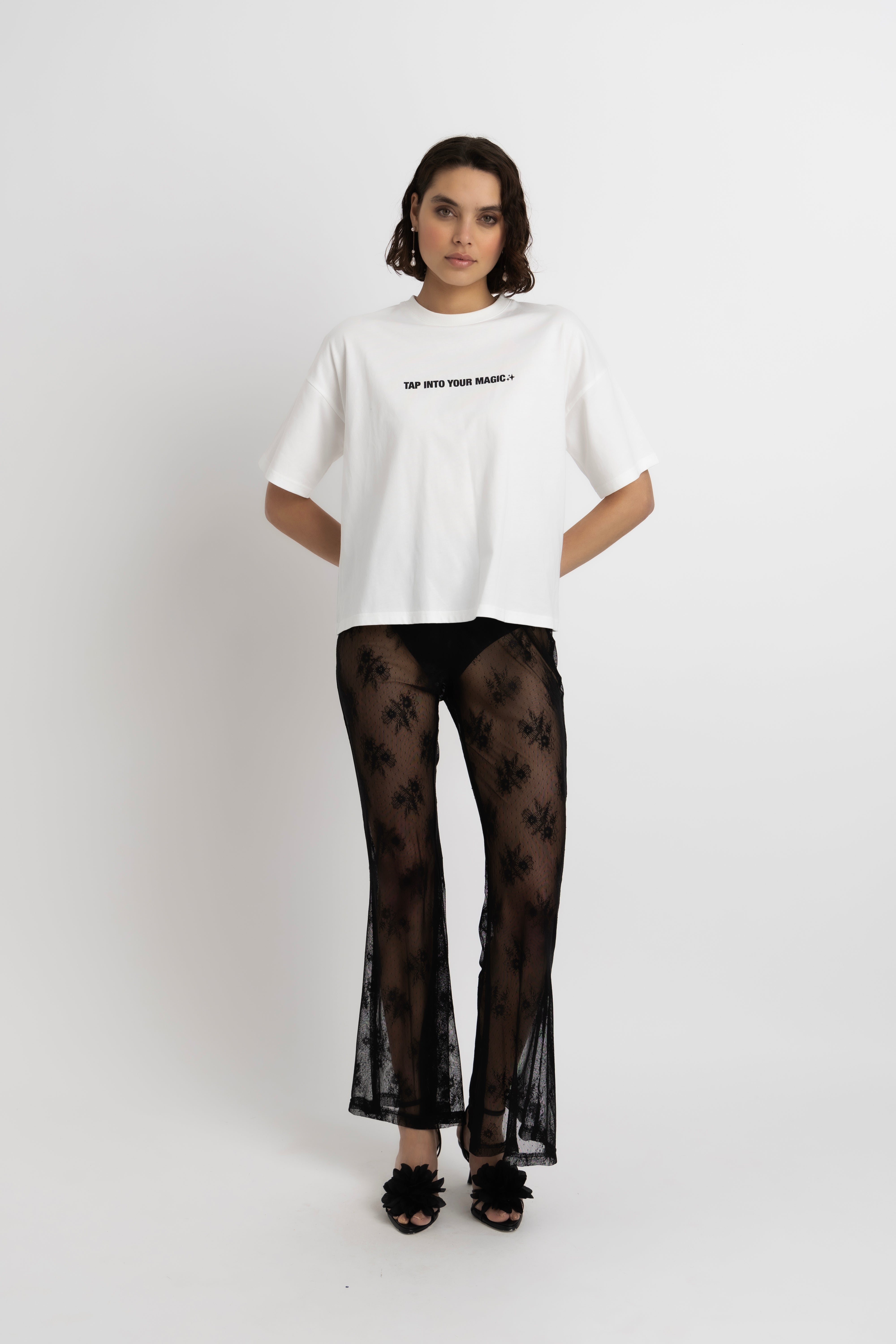 AMYLYNN Pure Cotton Slogan Charity T-Shirt