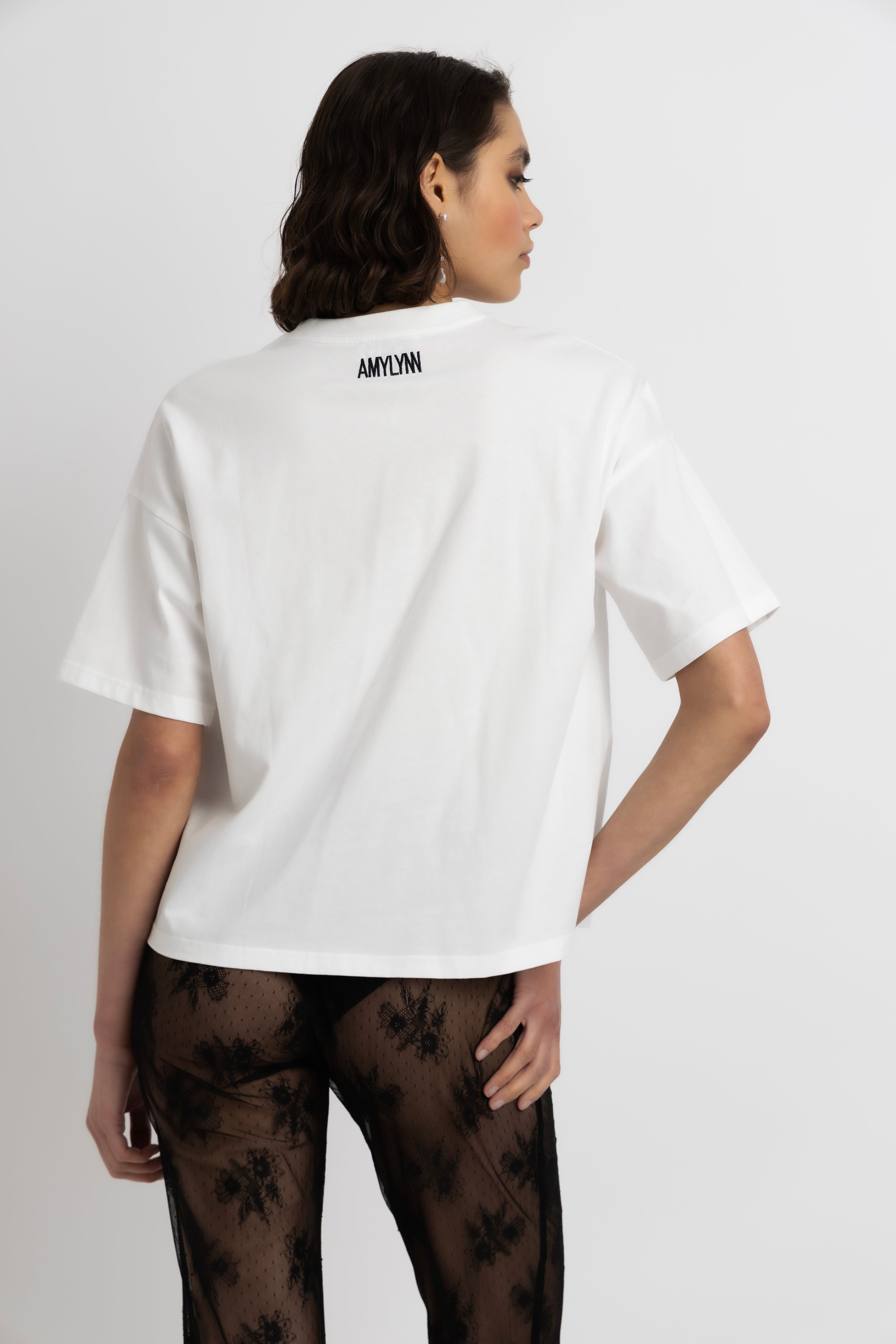 AMYLYNN Pure Cotton Slogan Charity T-Shirt