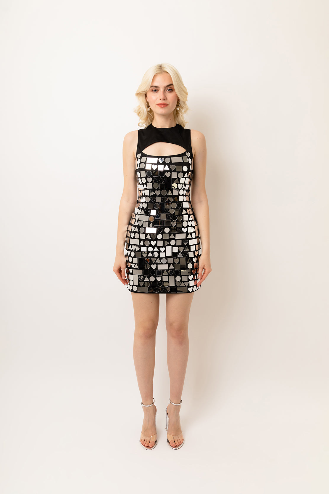 Geo Chainmail Shift Mini Dress | AmyLynn Party Dress
