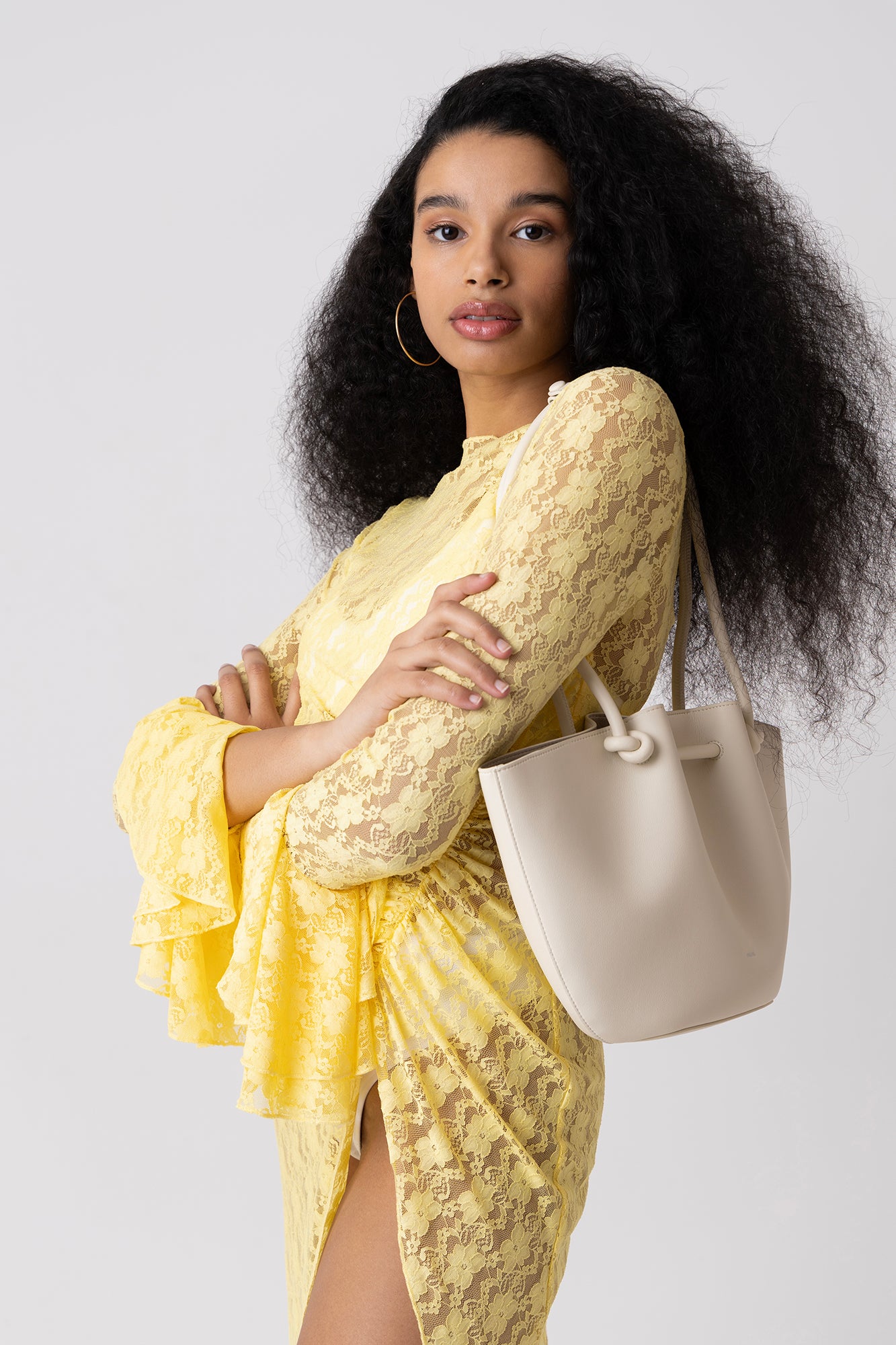 Chelsea Cream Leather Tote Bag