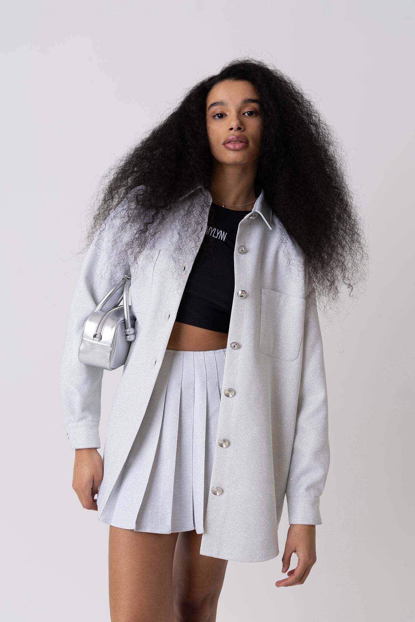 Cole Glitter Oversized Shirt