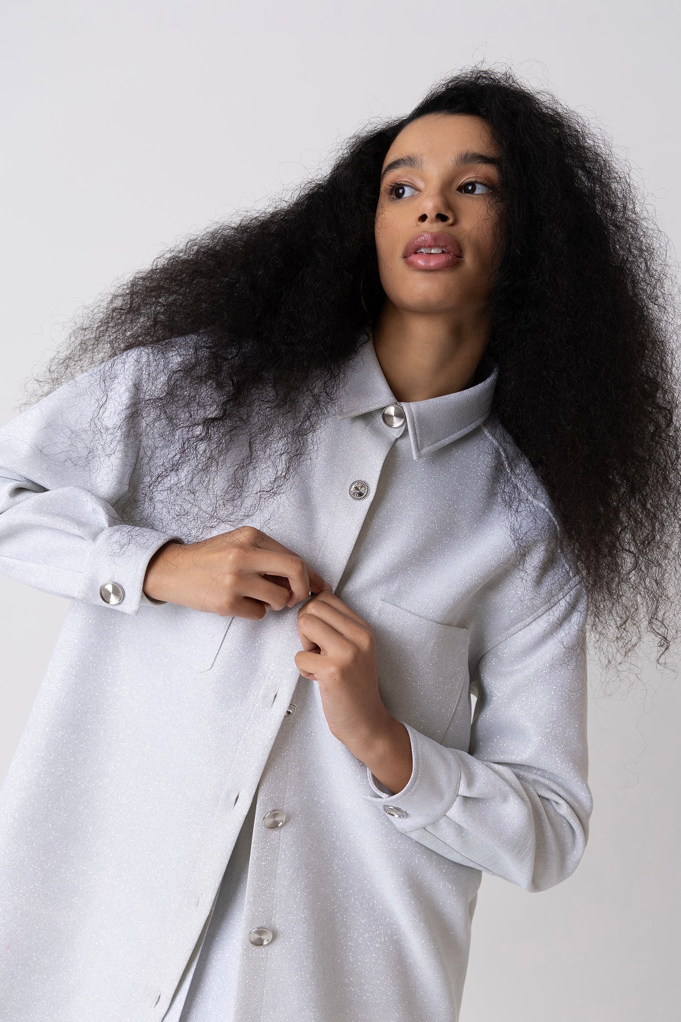 Cole Glitter Oversized Shirt