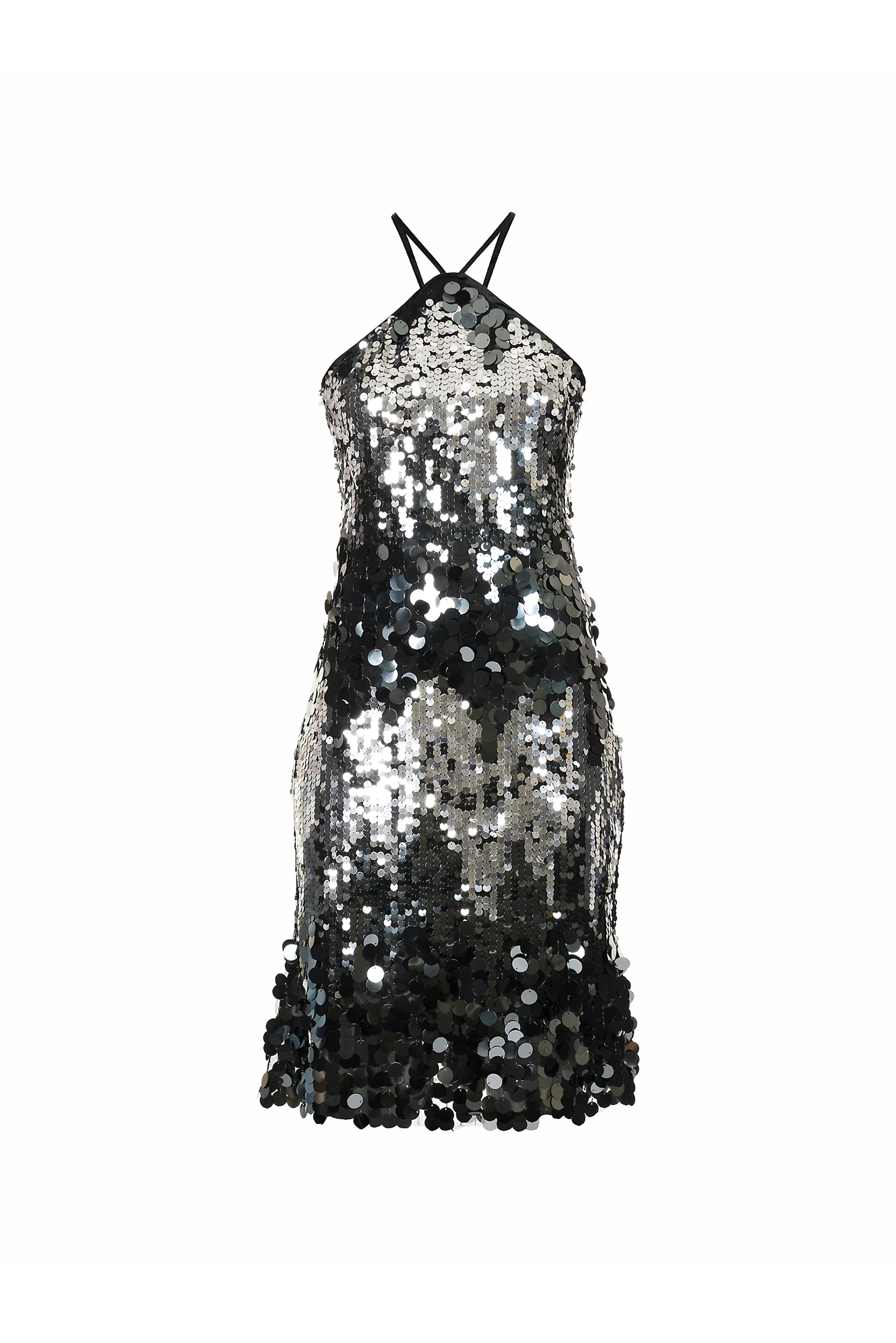 Austin Sequin Embellishment Halter-neck Midi Dress | AmyLynn