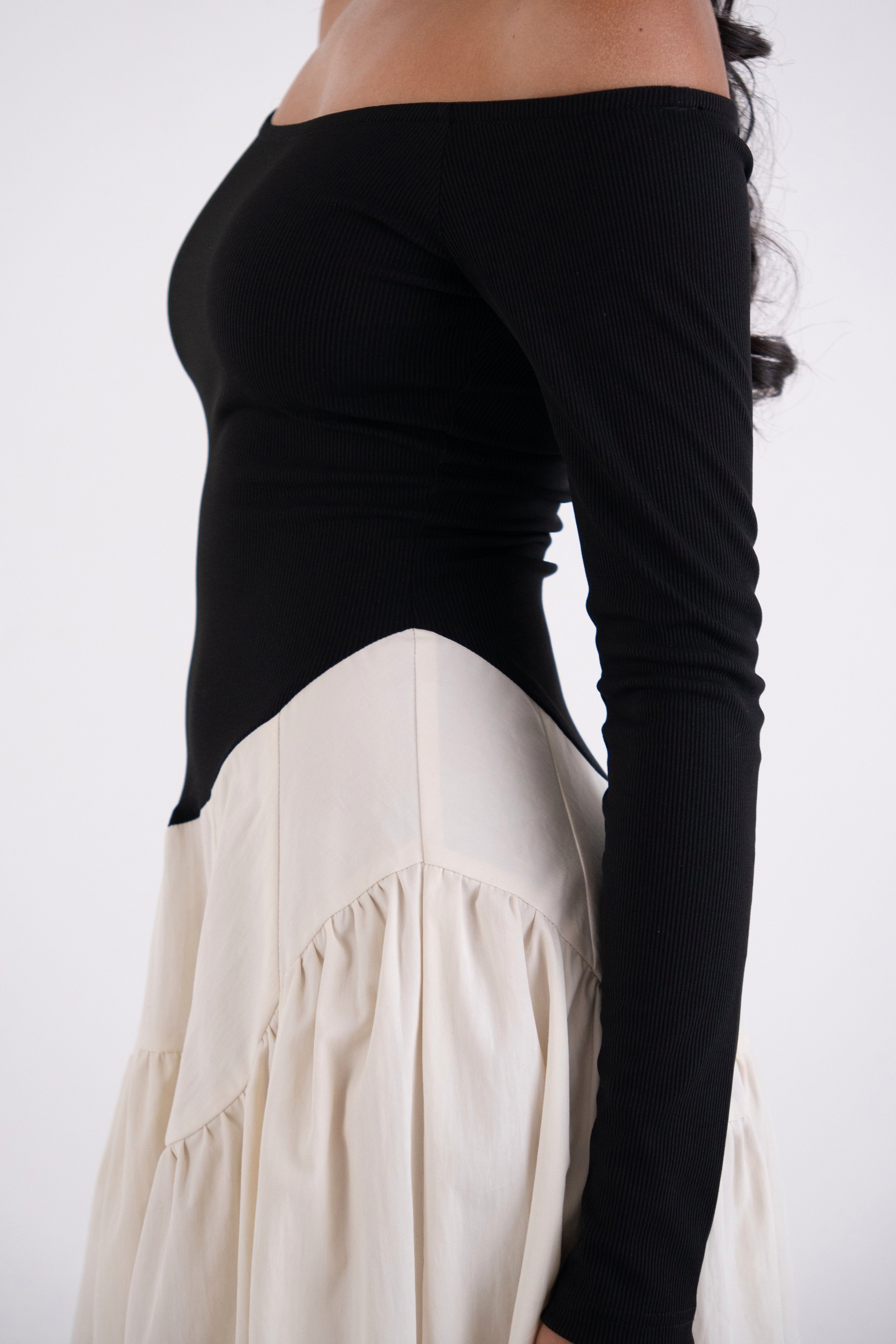 Nancy Rich Cotton Off-Shoulder Maxi Dress