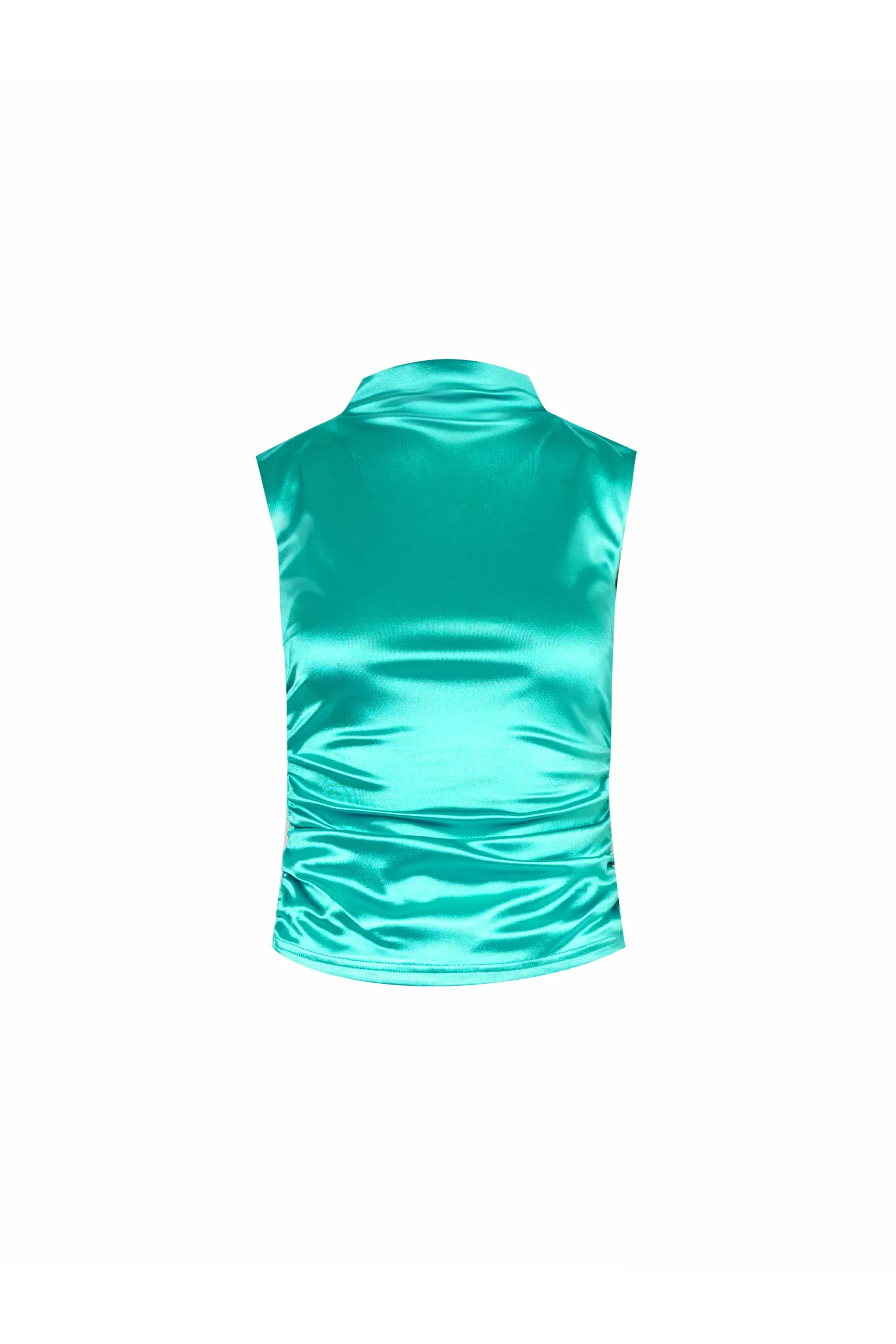 Elvis Aqua Disco High Neck Top