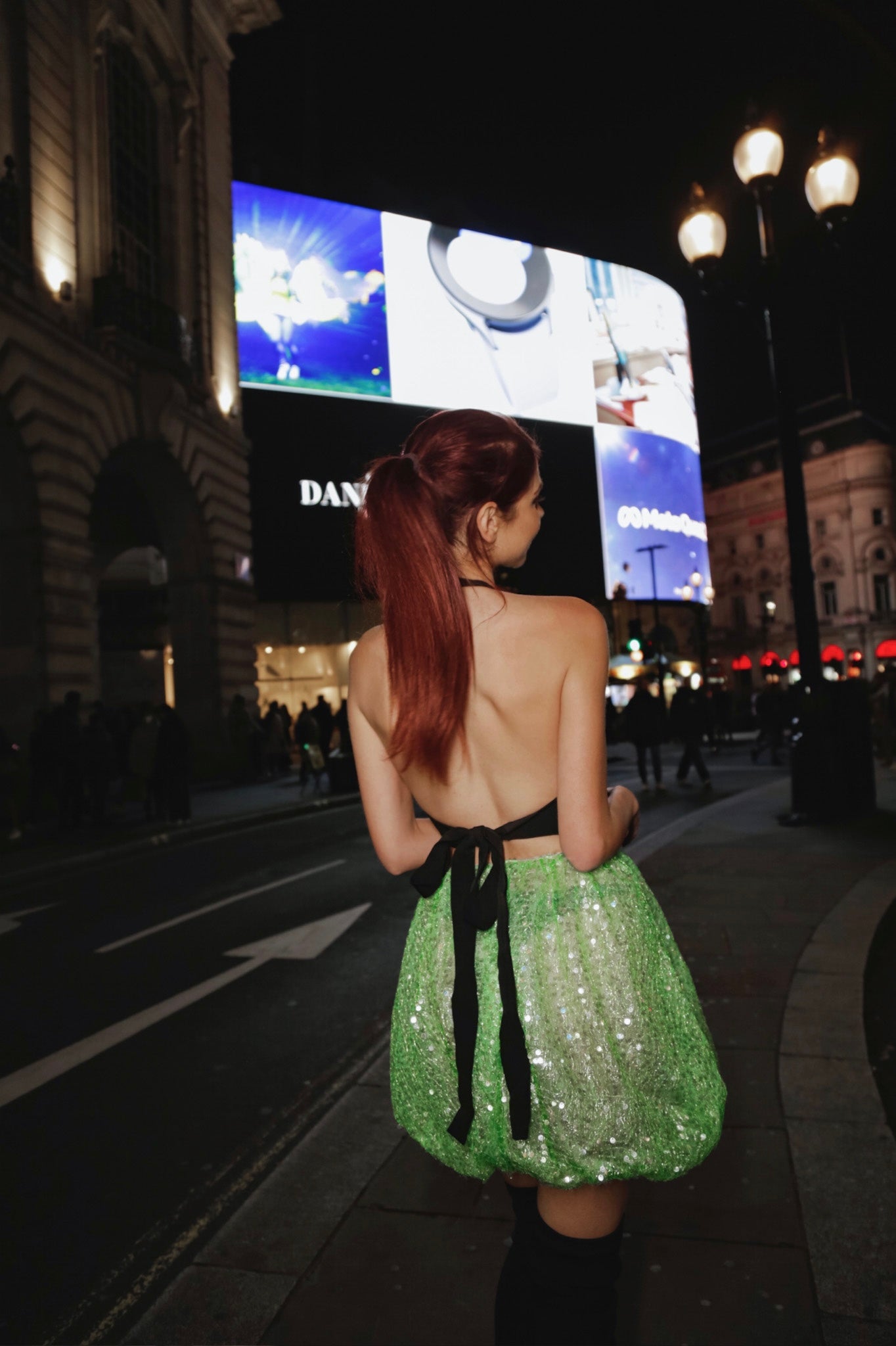 Suzi Sequin Puffball Dress