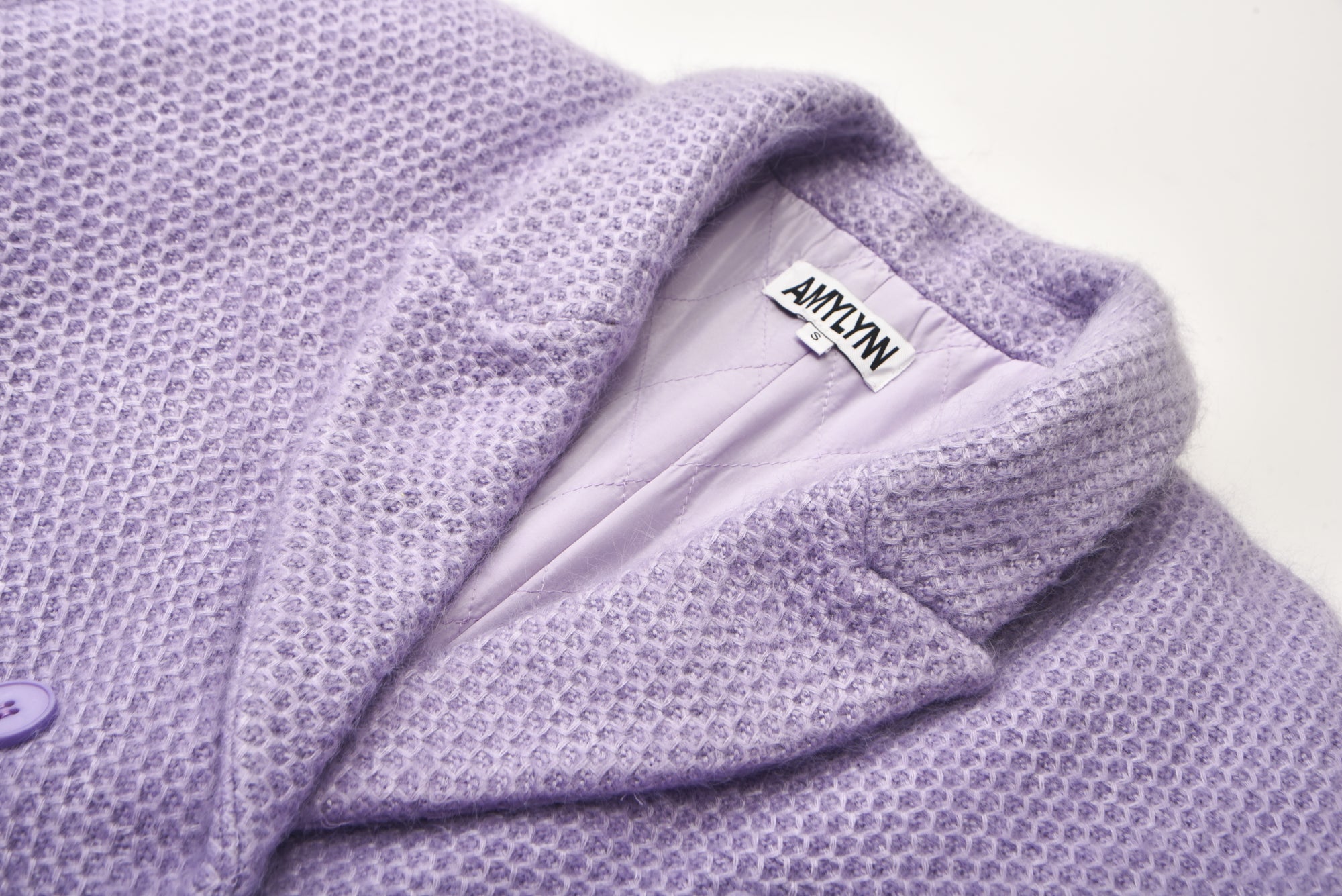 Amaya Lilac Double-Breasted Blazer Jacket