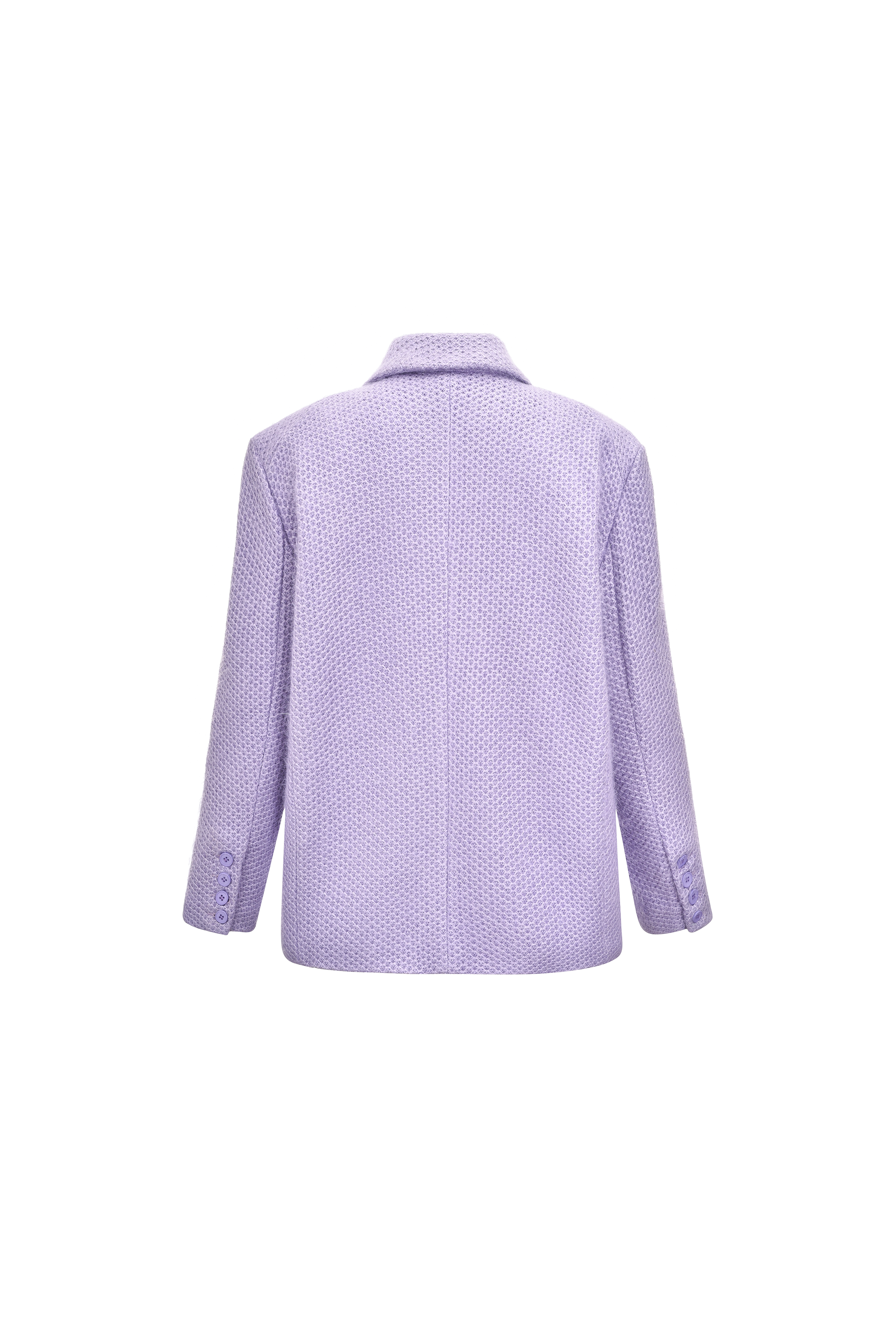 Amaya Lilac Double-Breasted Blazer Jacket