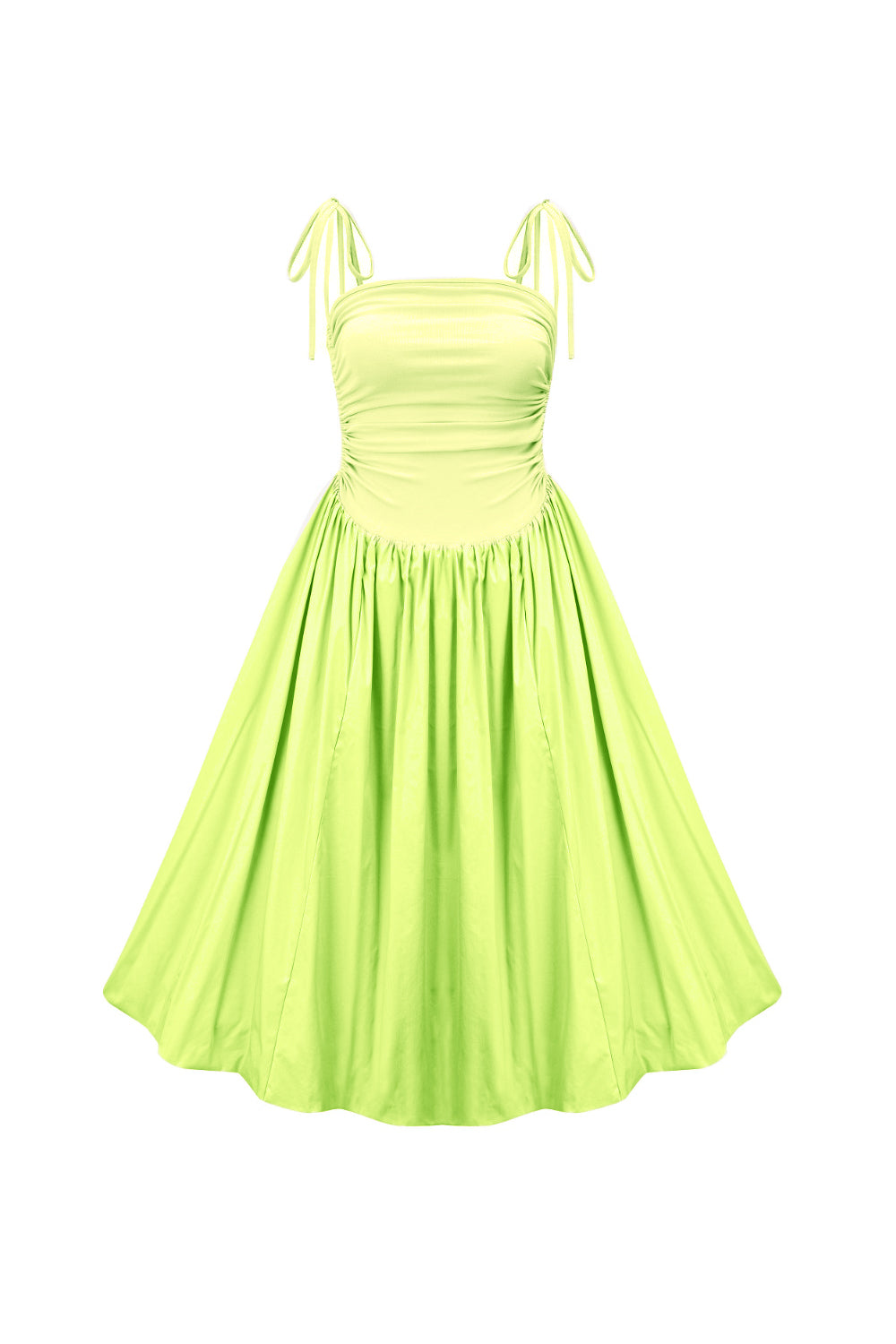 Alexa Lime Green Puffball Dress