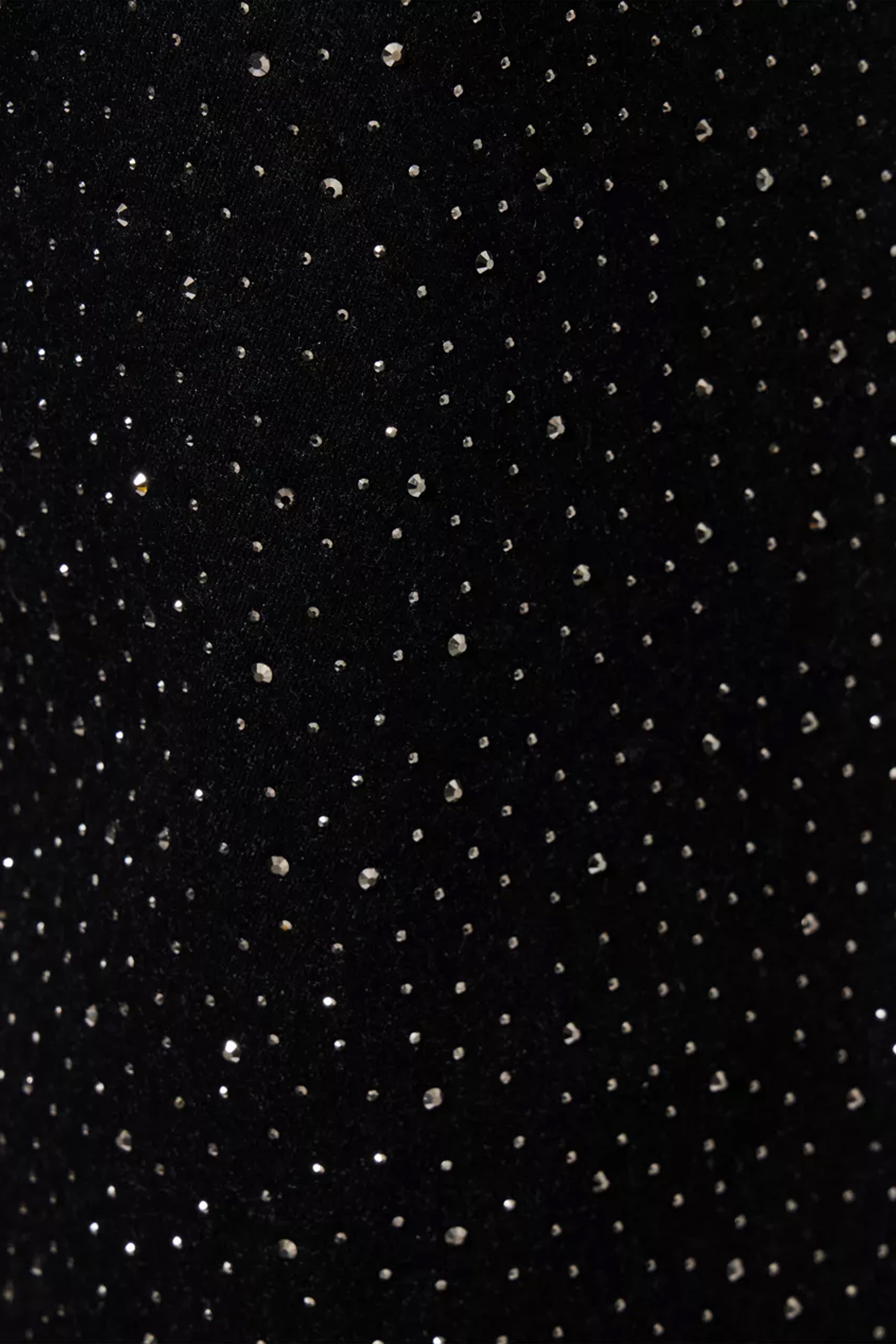 Demi Rich Cotton Black Diamante Flare Jeans