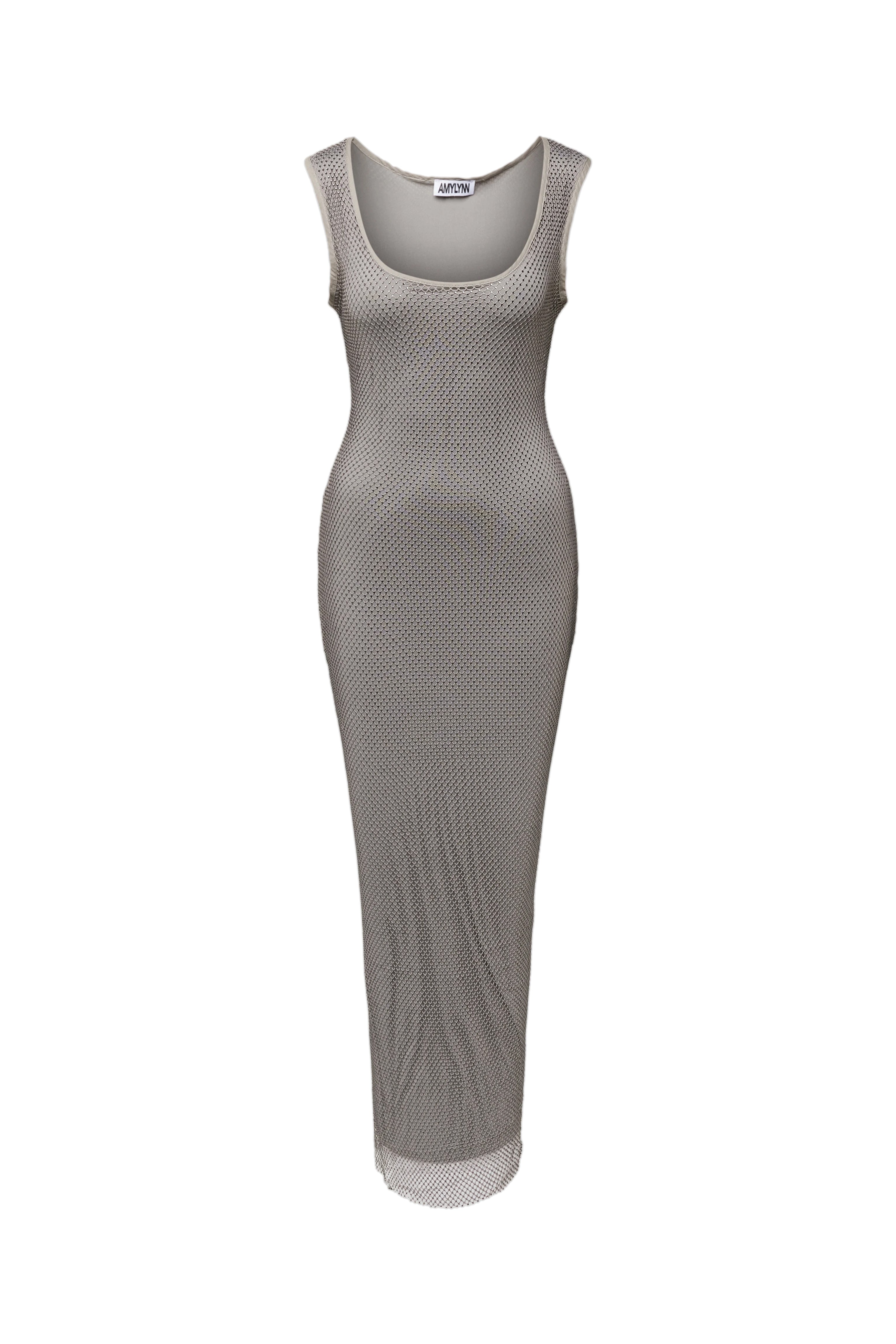 Hunter Grey Embellished Maxi Dress