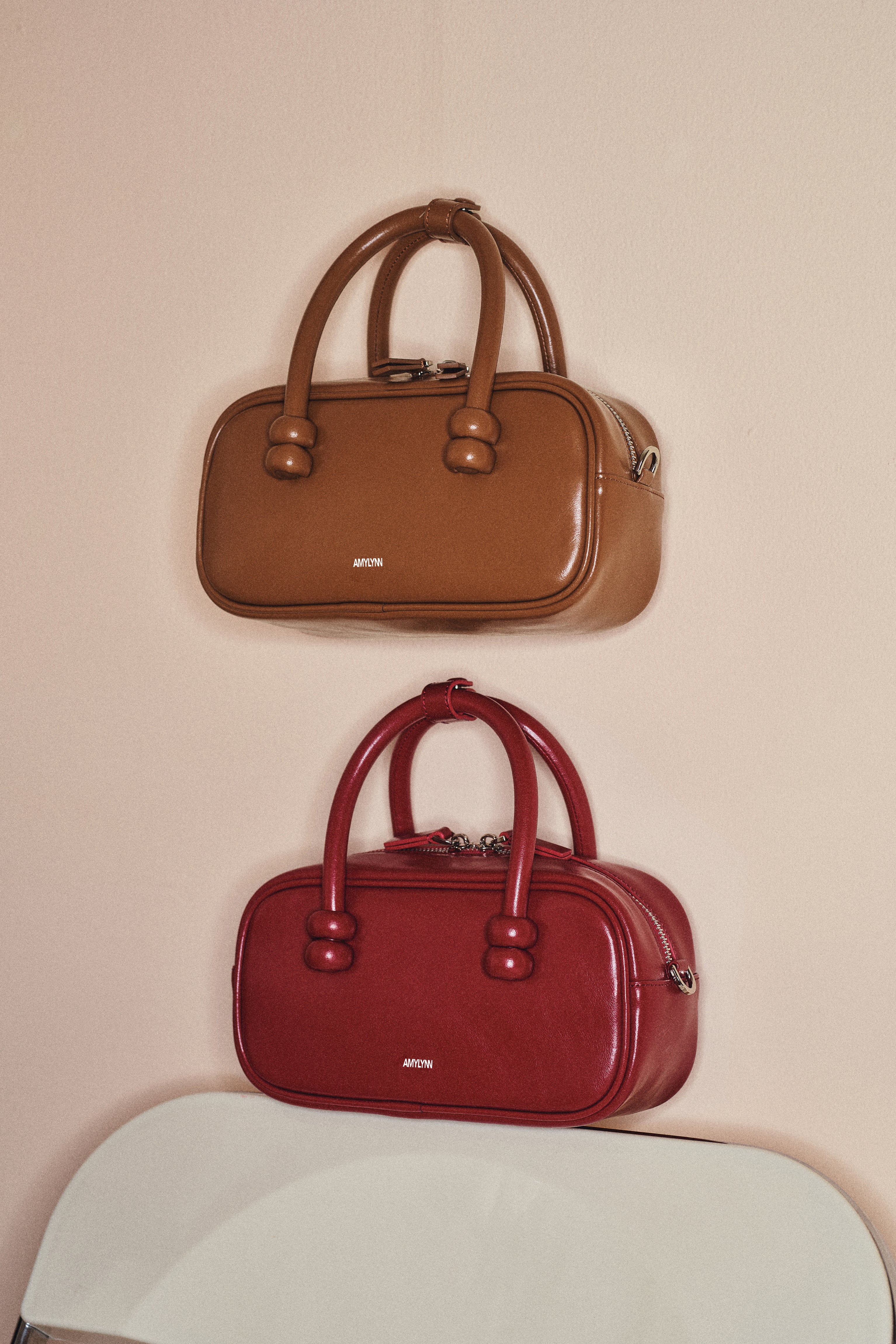 Boston Brown Leather Crossbody Rectangle Bag