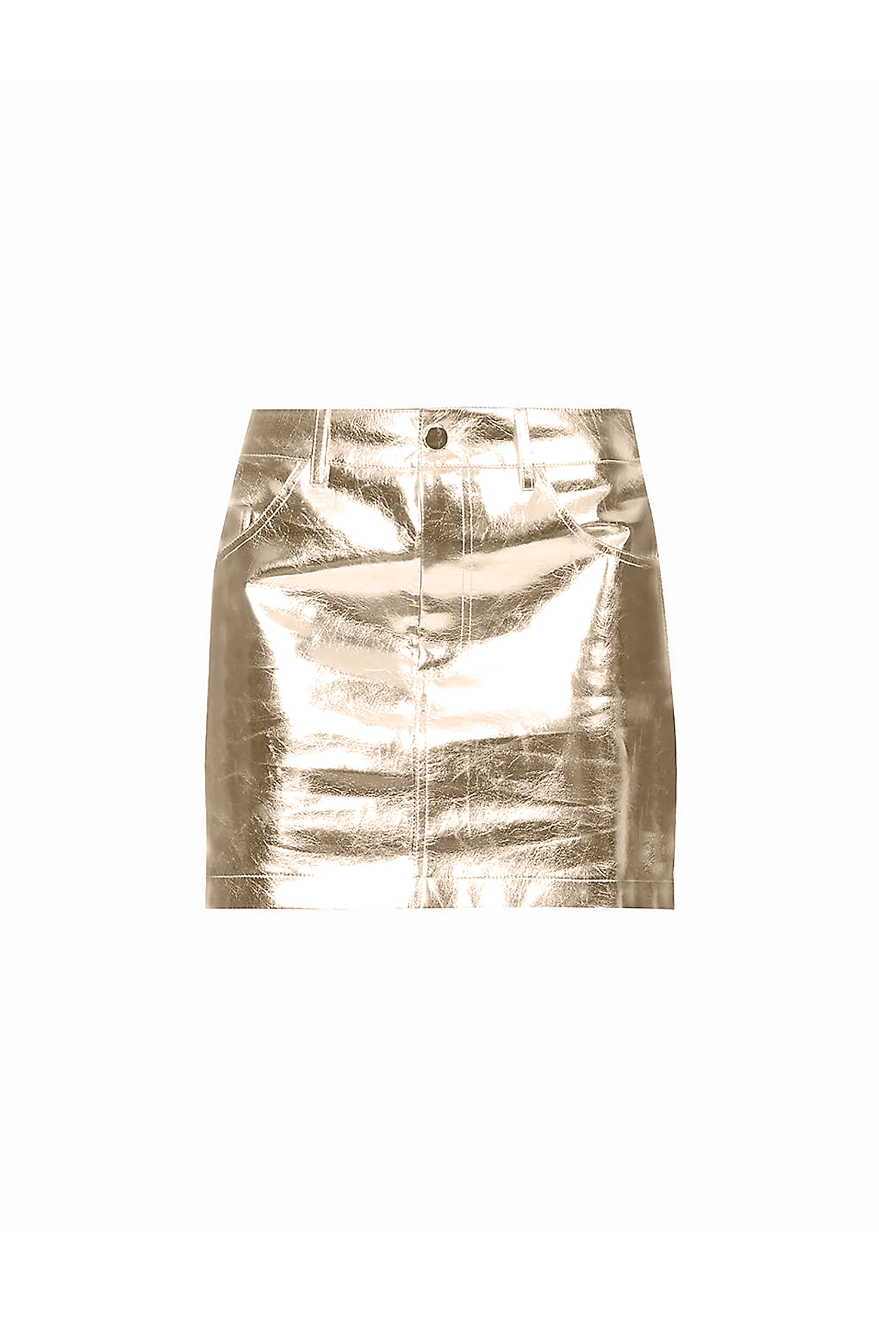 Milena Gold Metallic Mini Skirt