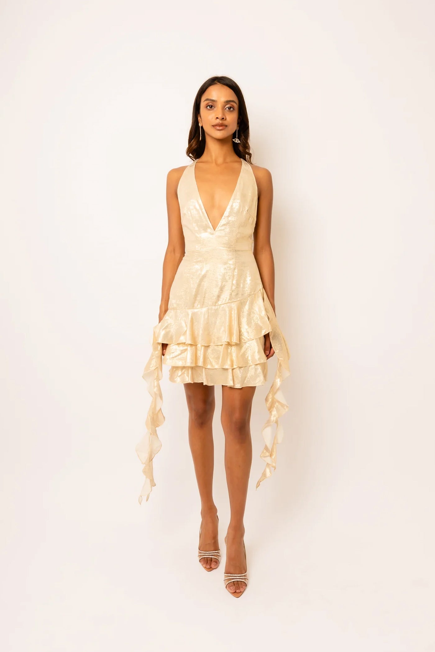 Becky Ice Gold Mini Dress