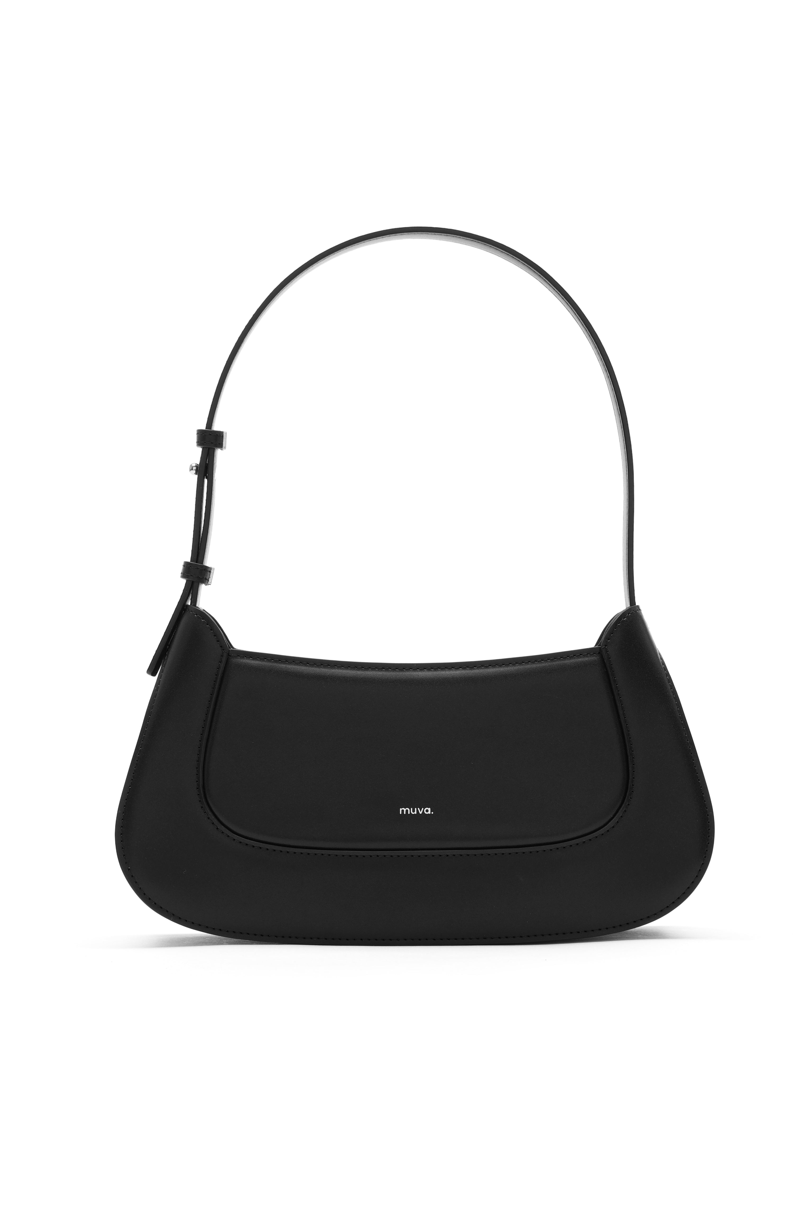 Dakota Black Shoulder Baguette Bag