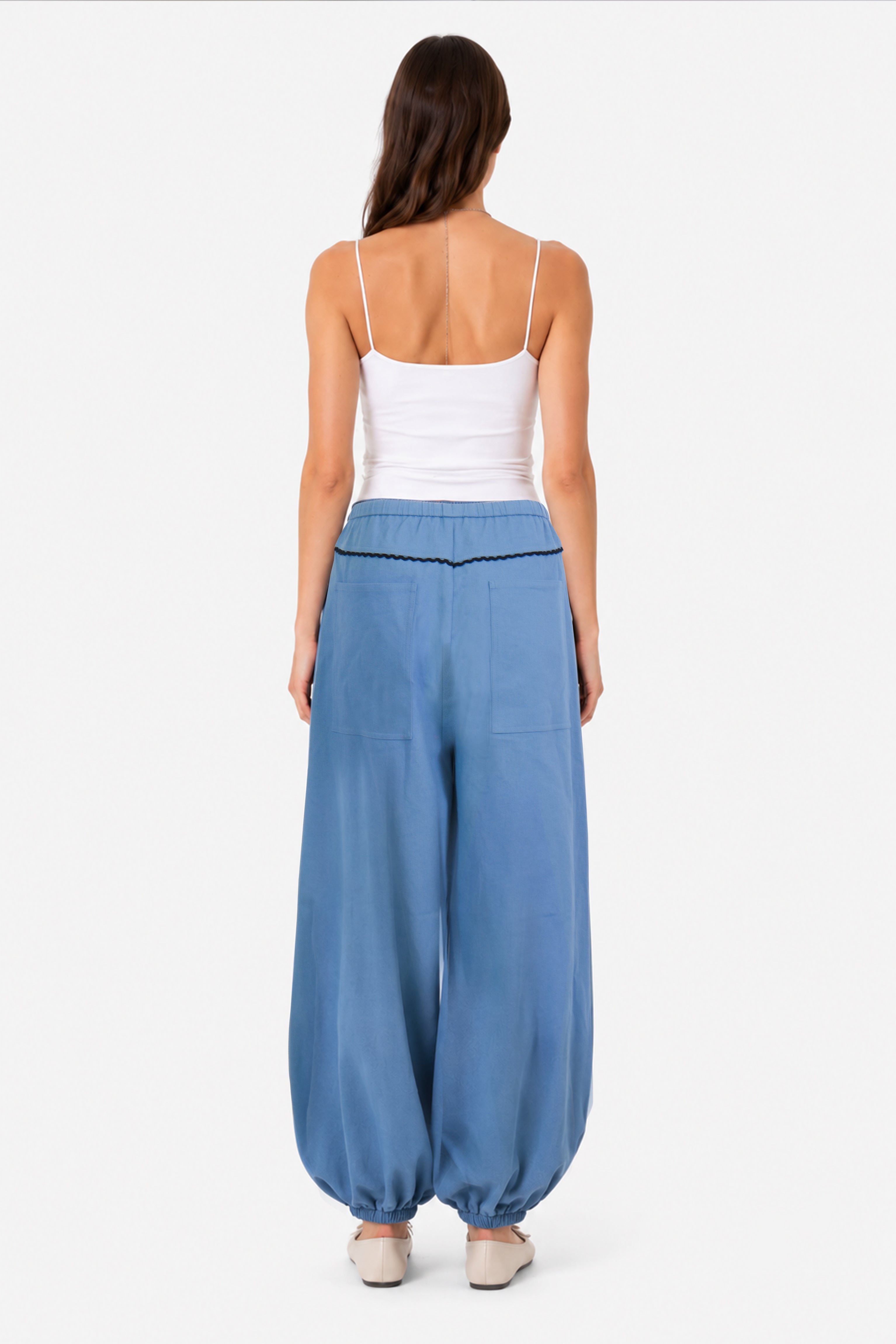 Miami Balloon Trousers - Denim Blue