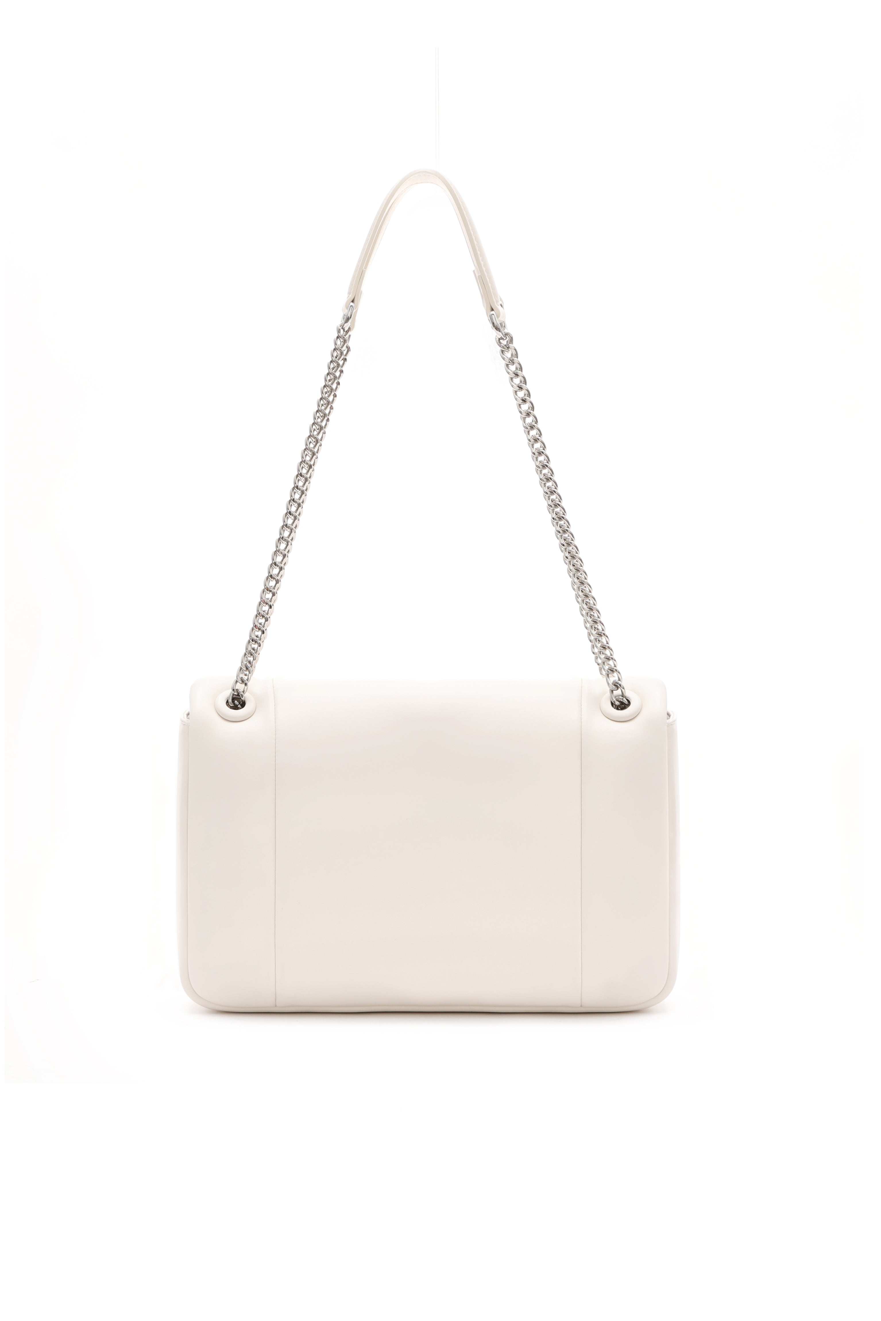 Dallas White Square Chain Bag