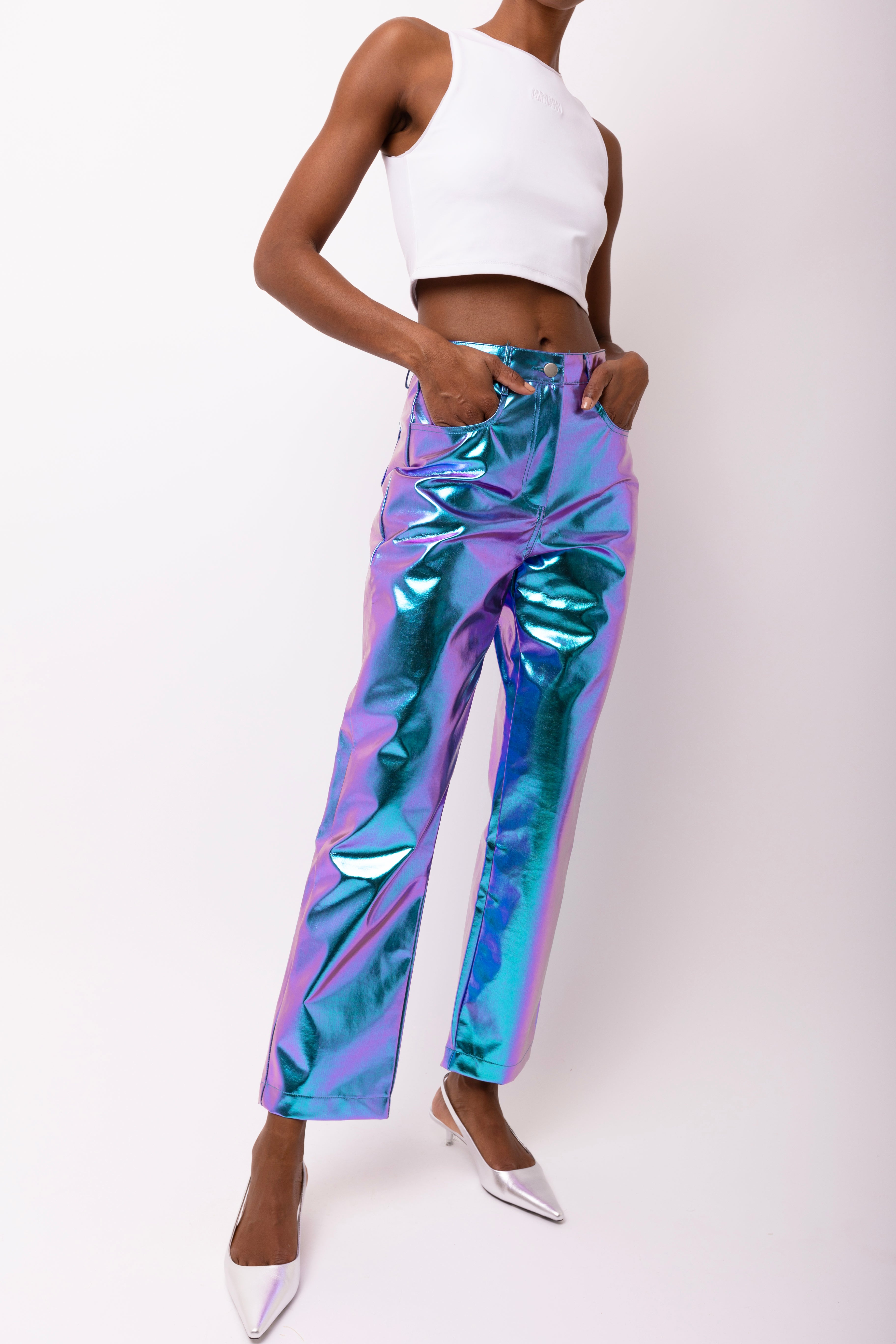 Lupe Ombre Metallic Trousers