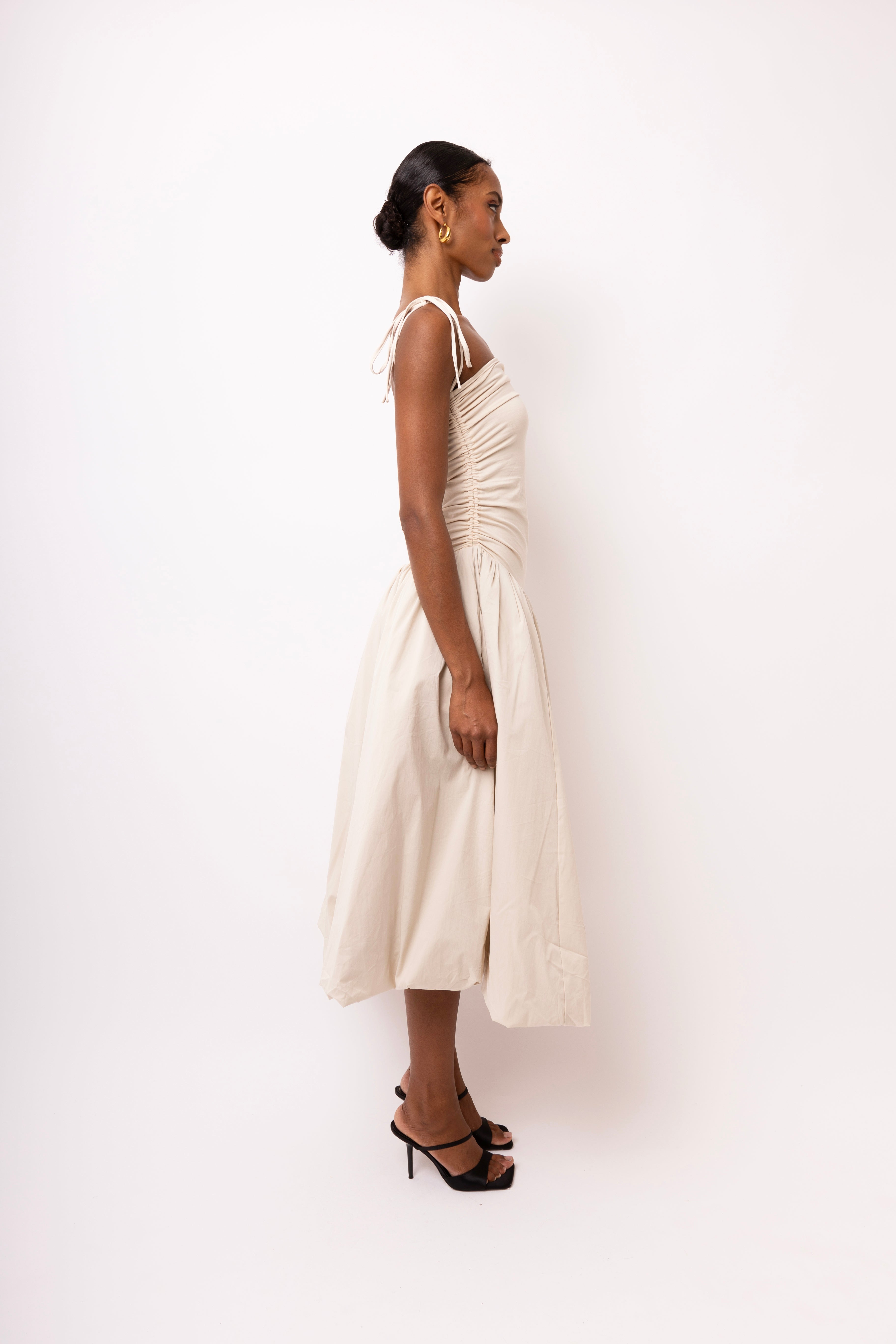 Alexa Milk Puffball Dress