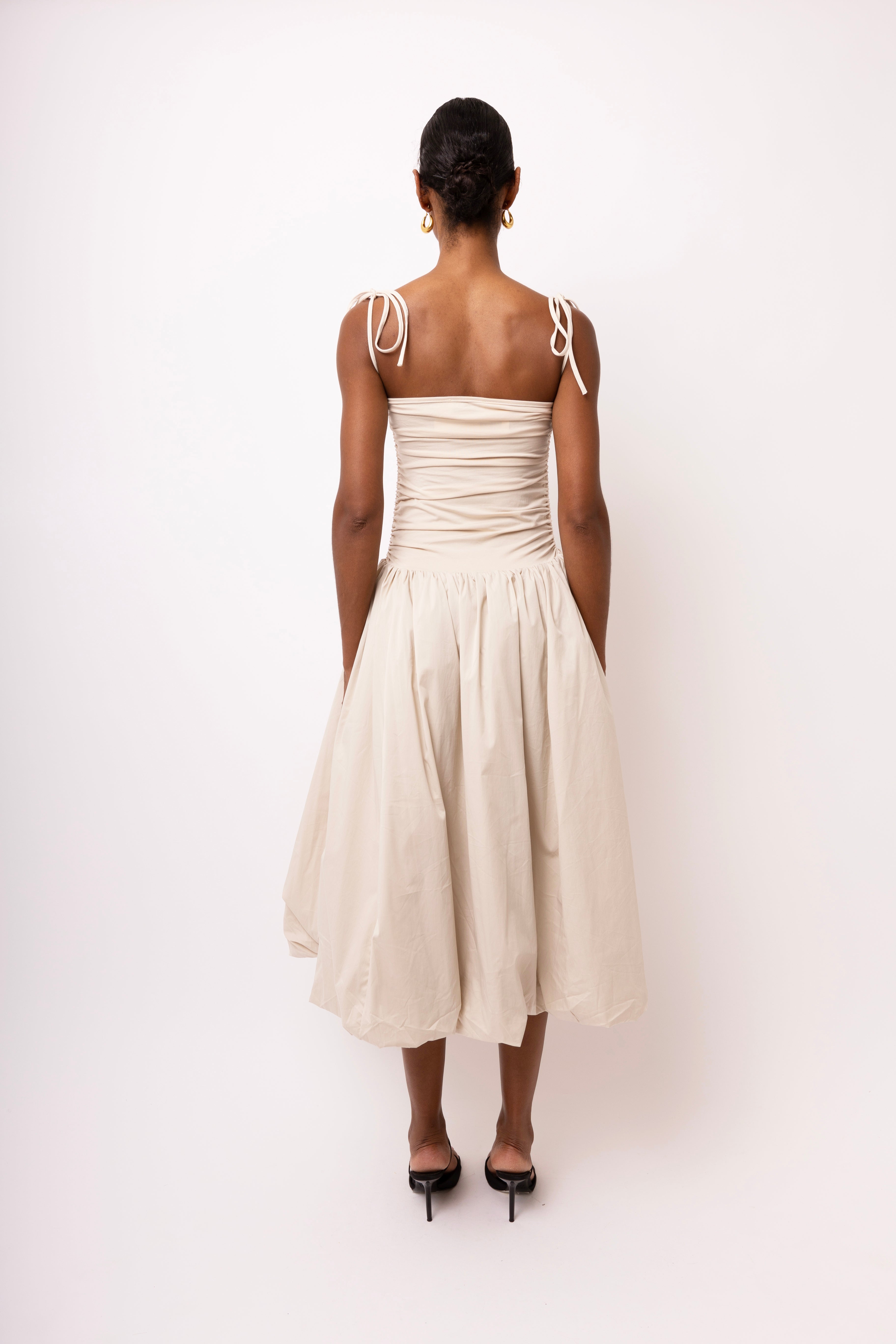 Alexa Milk Puffball Dress