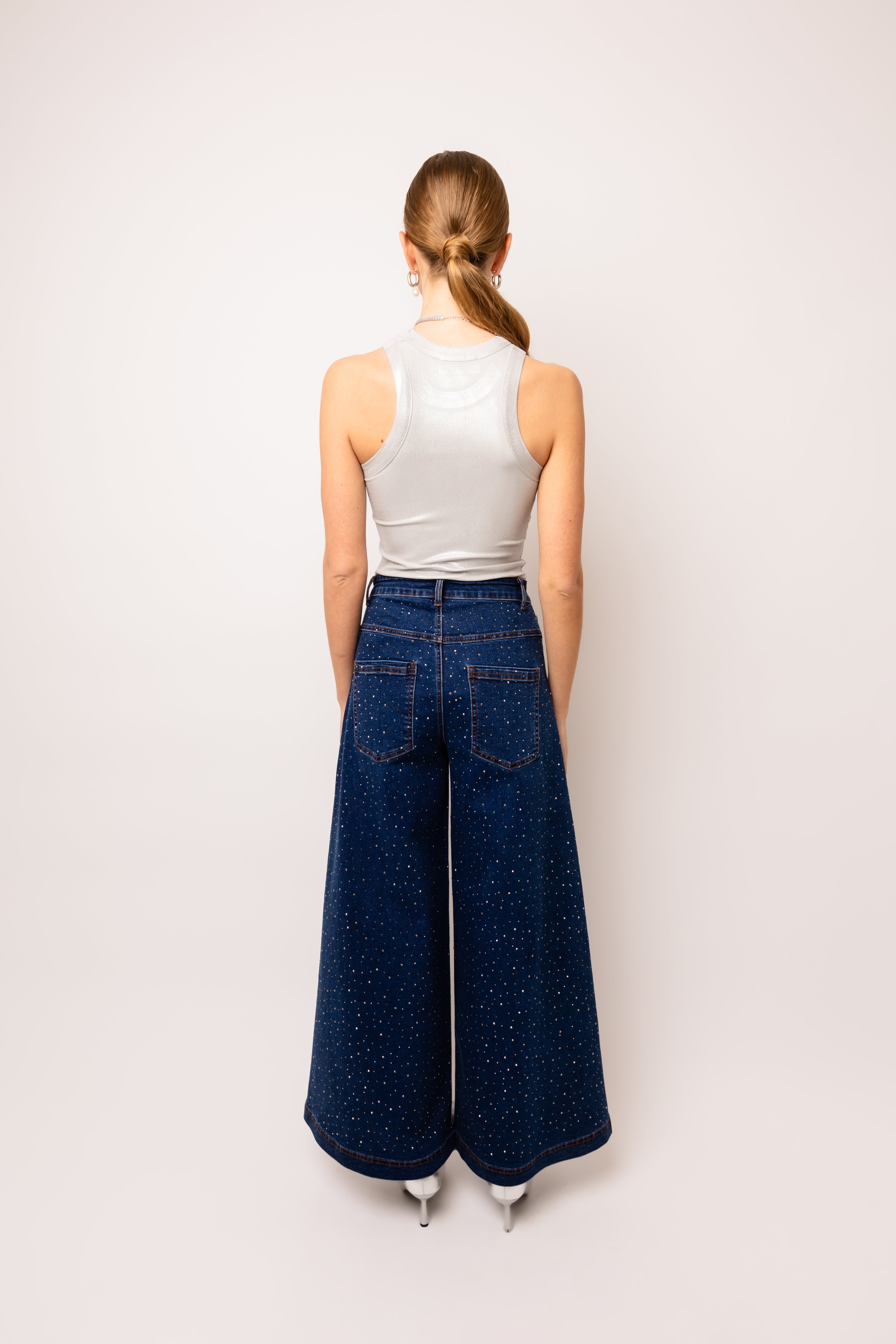 Demi Diamante Flare Jeans