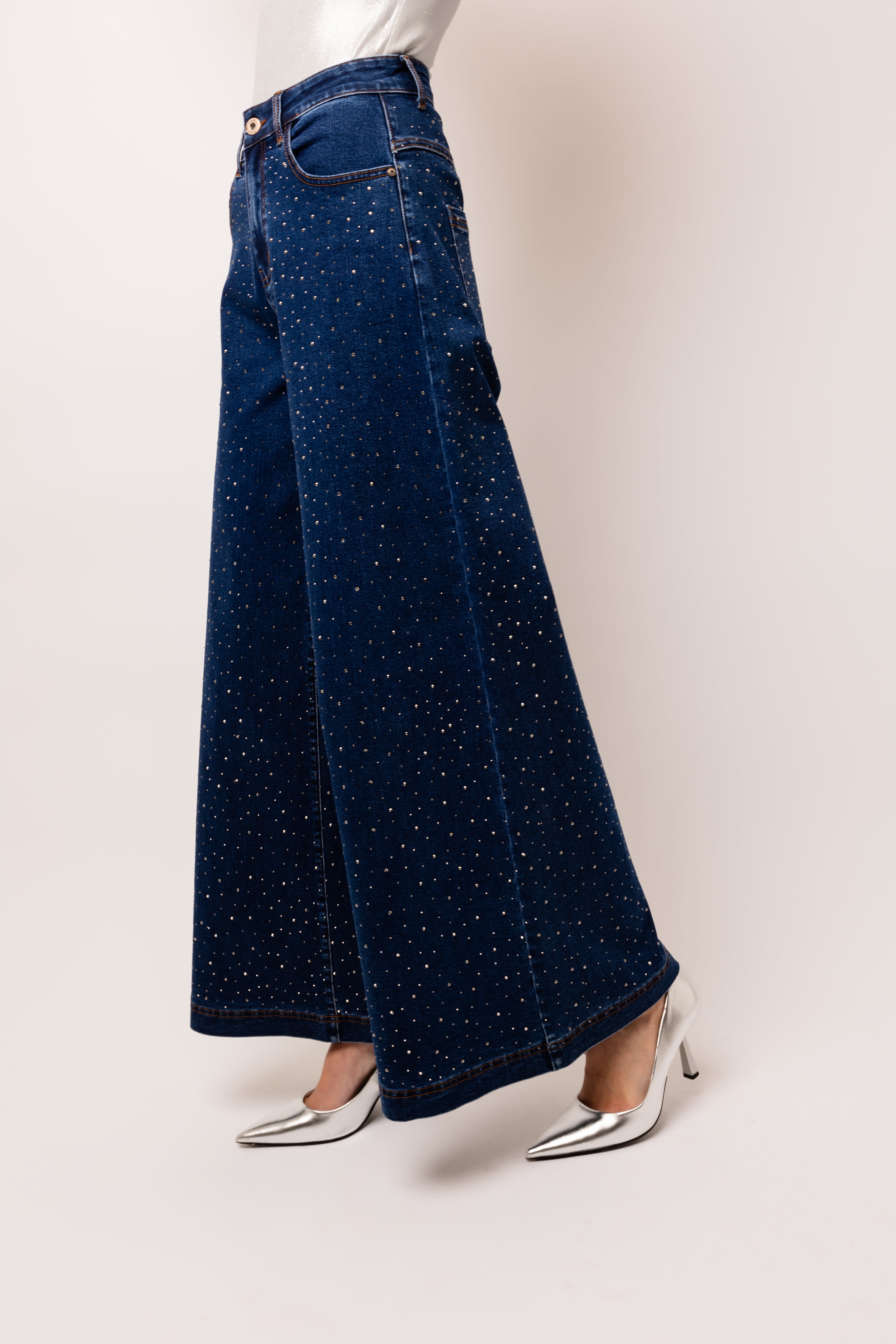 Demi Diamante Flare Jeans