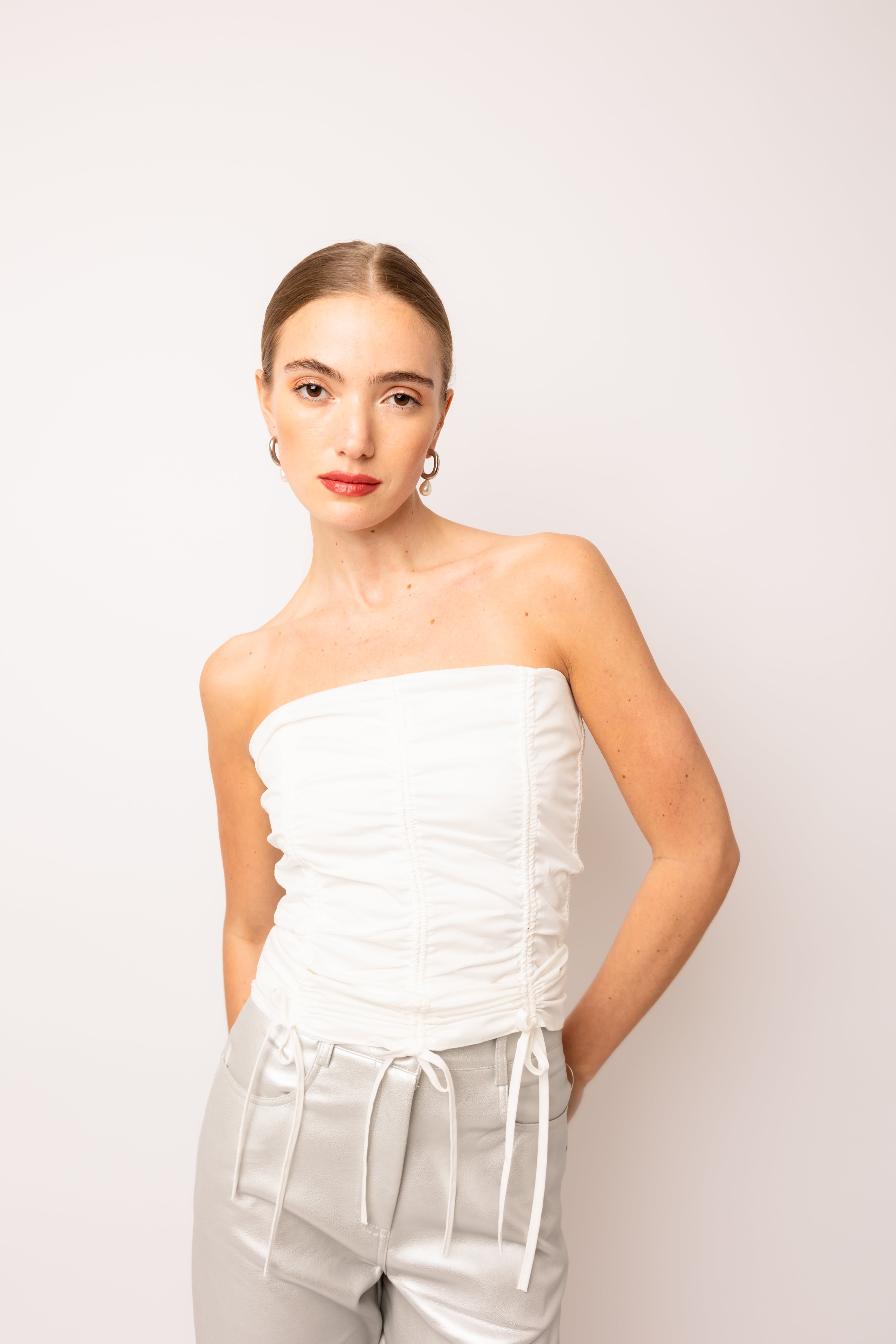 Alexa White Utility Top