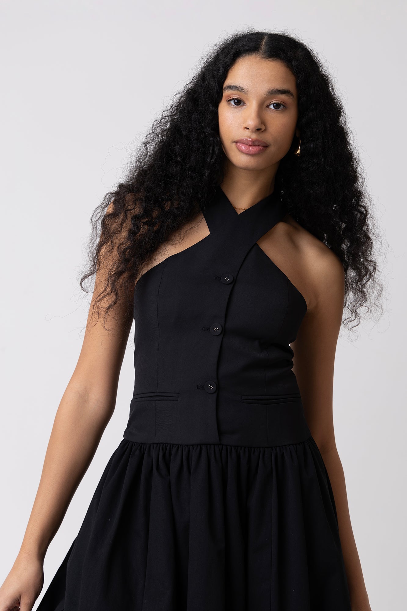 Garcelle Black Halterneck Midi Dress