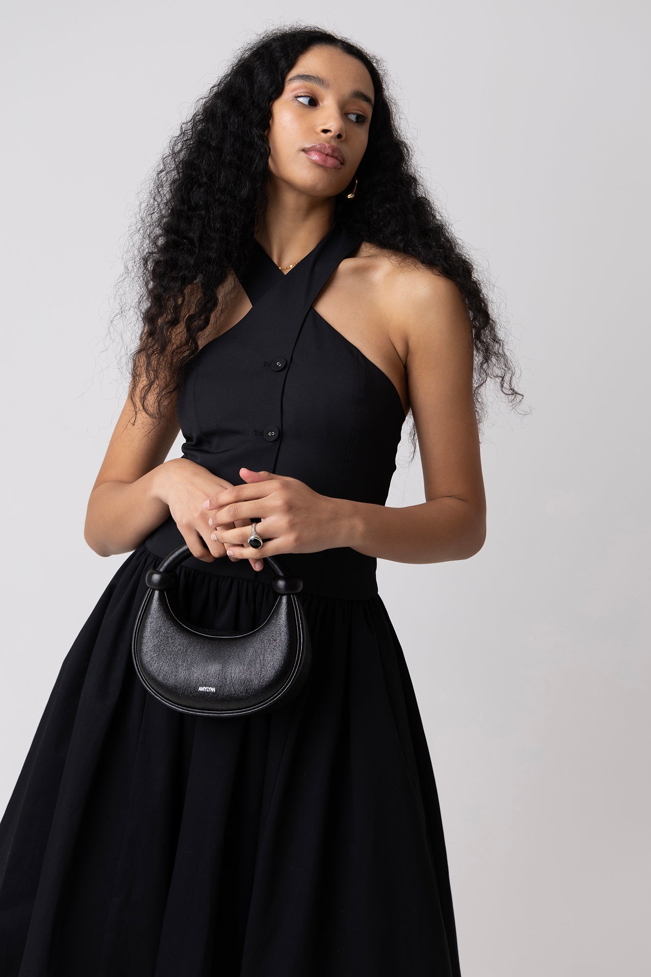 Garcelle Black Halterneck Midi Dress