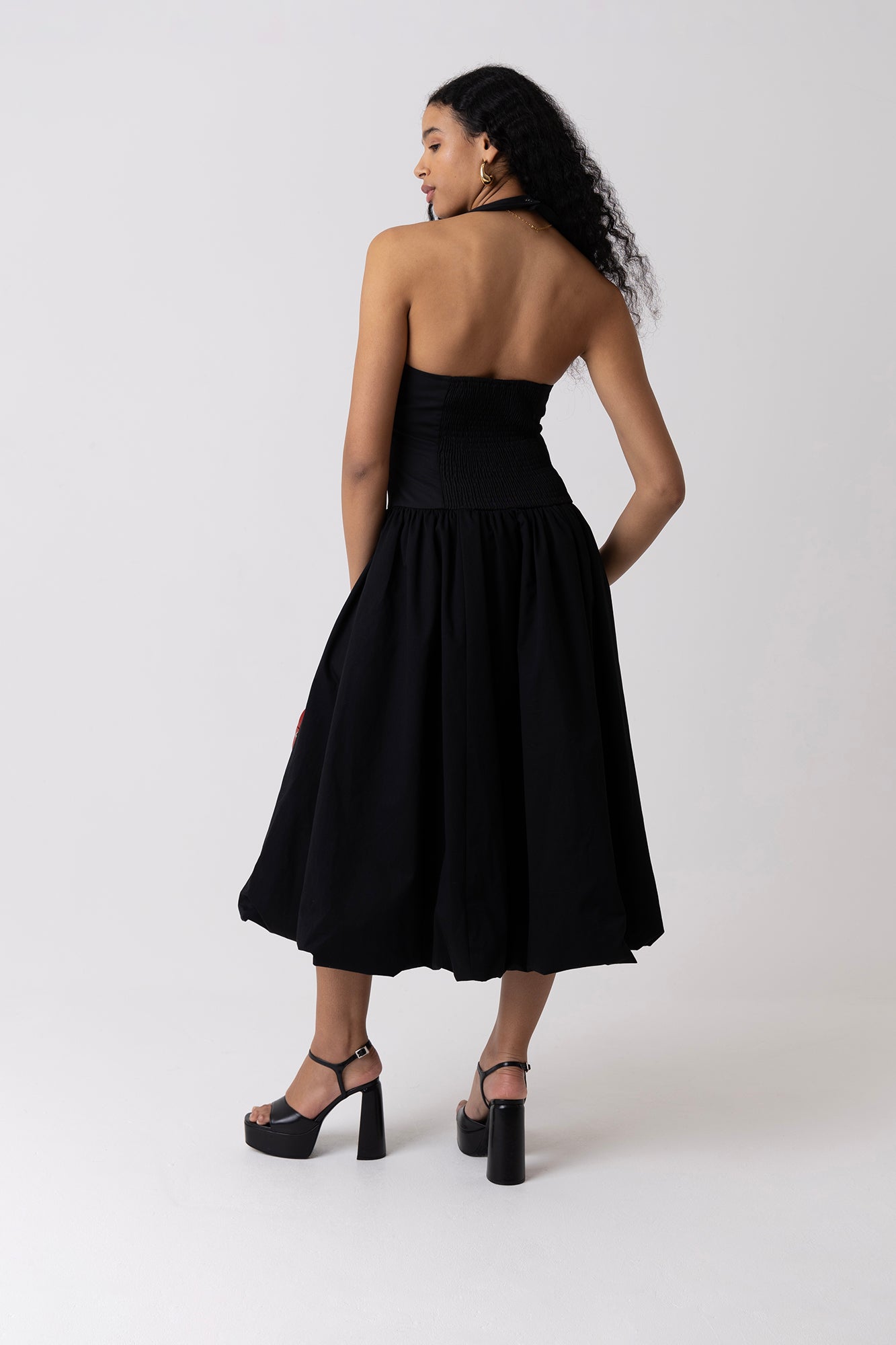 Garcelle Black Halterneck Midi Dress